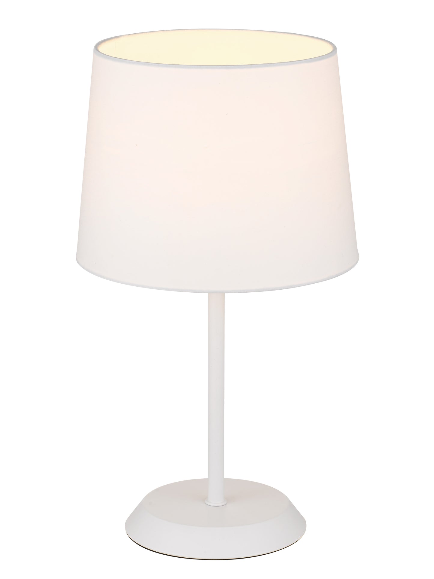 TFS TABLE LAMP 25wE27max H:400 D:225 WHITE/WHITE Inline Switch