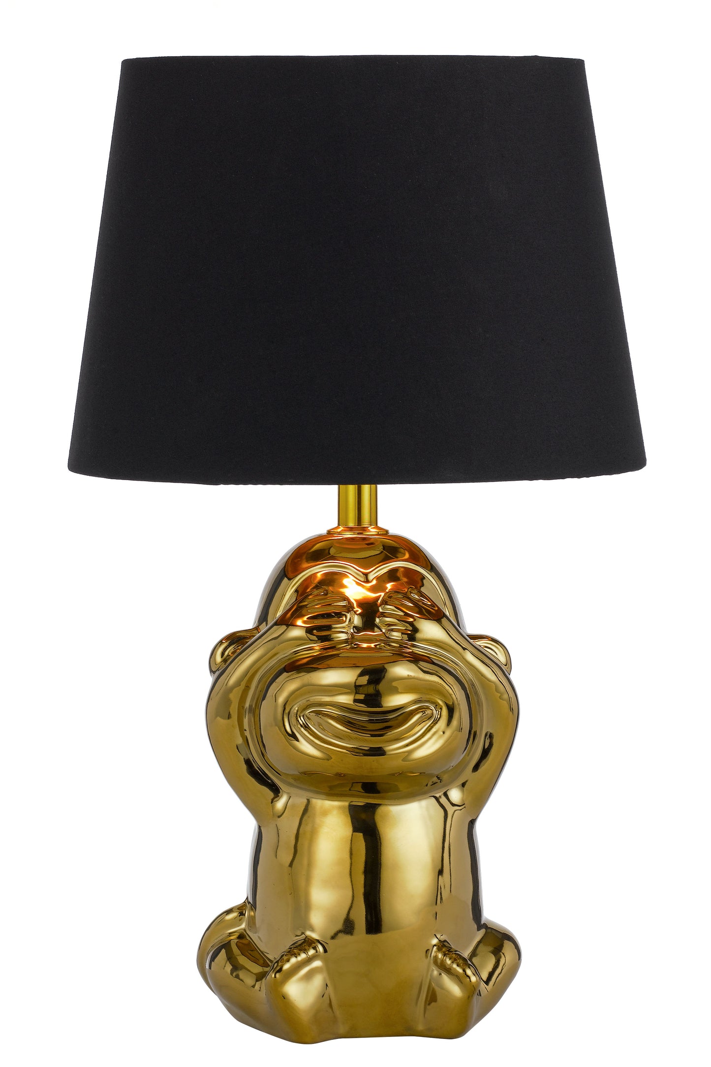 TFS CERAMIC TABLE LAMP 25wE27max H:380 D:215 GOLD/BLACK