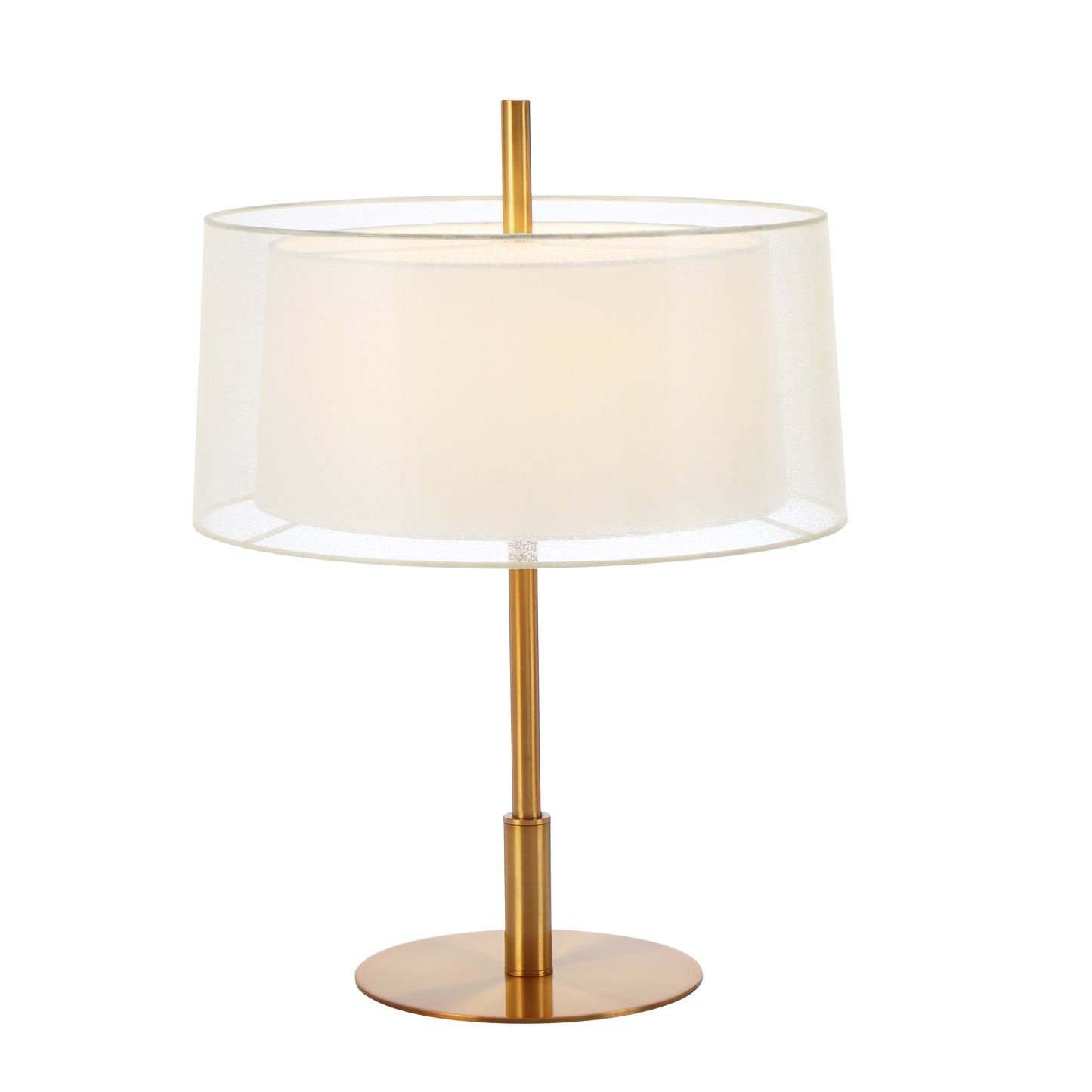 Caserta TFS TABLE LAMP 25wE27max H:580 D:310 ANT GOLD/ IVORY & WHITE