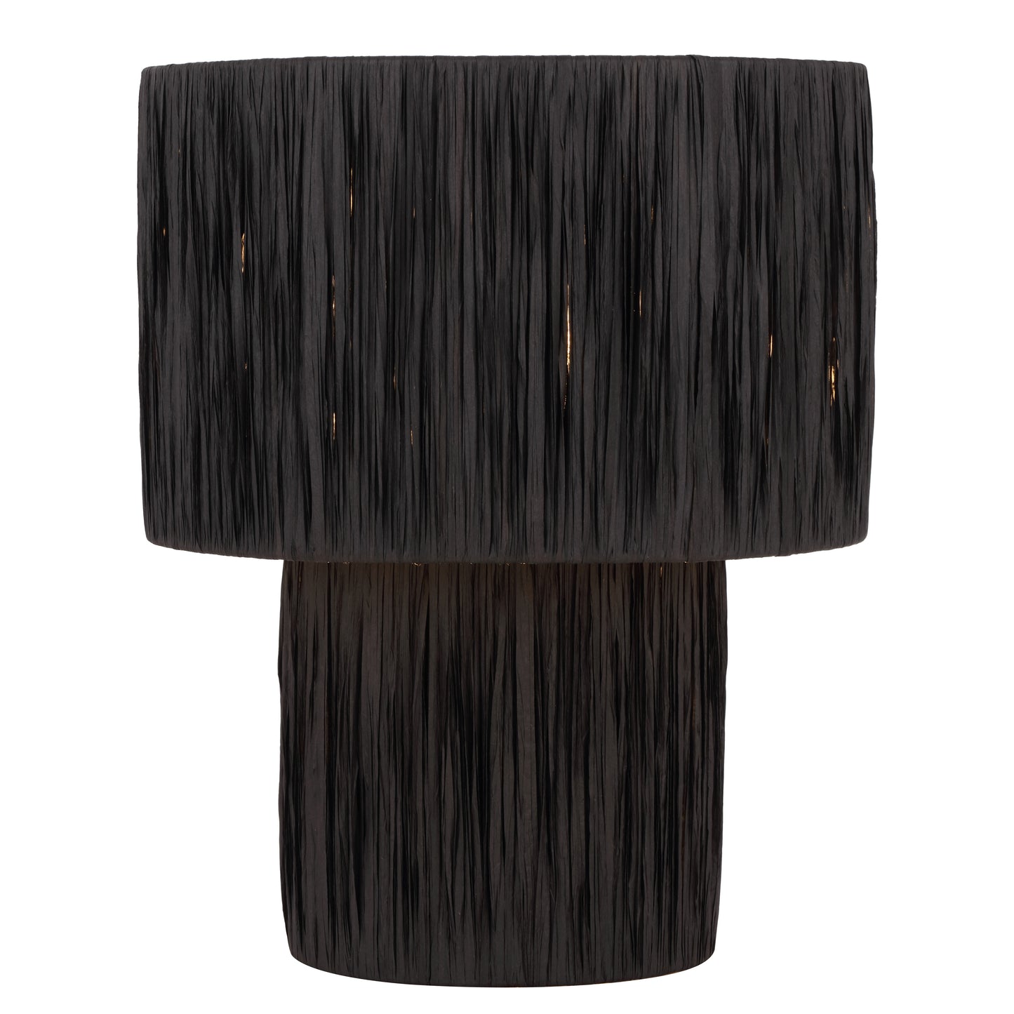 Wichita TFS LARGE TABLE LAMP 25wE27max D320 H380 INLINE SWT BLACK RAFFIA