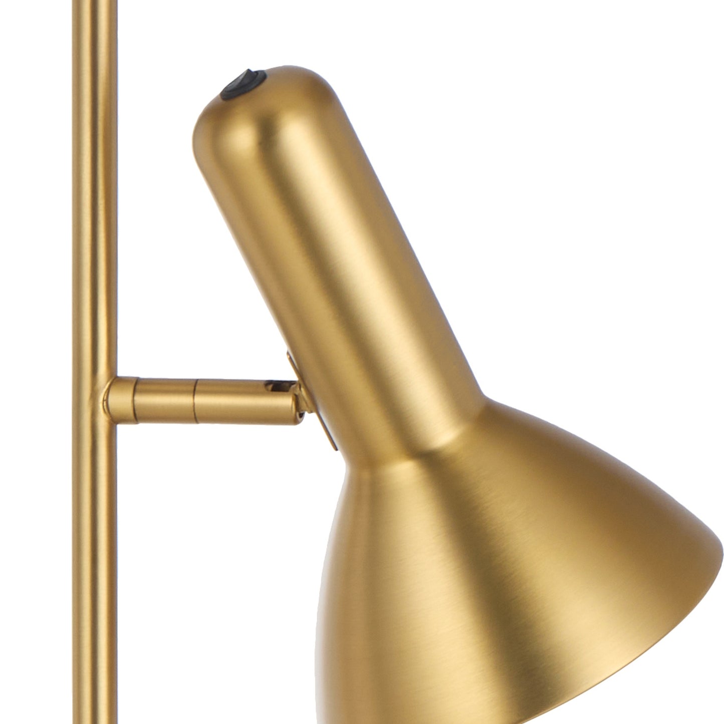 TFS 2LT FLOOR LAMP 2x25wE27max L240 W420 H1610 ON/OFF SWT ON HEAD BRASS MATT