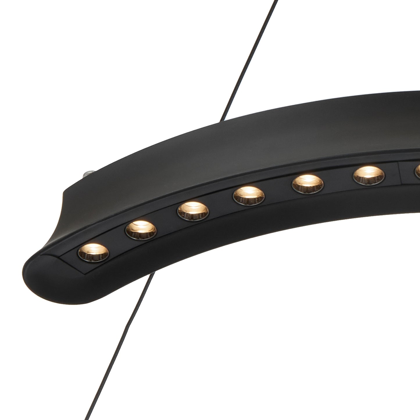 TFS PENDANT ROUND 34wLED DIM touch2210Lm cab 2M 2700K -5500K D650 H55 3CCT BLACK