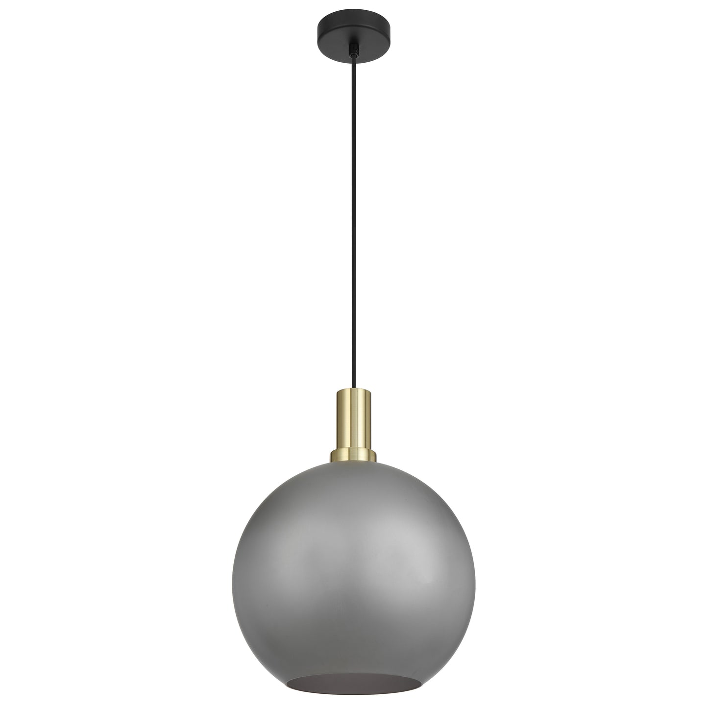 Lumoton TFS 30 PENDANT 25wE27max D:300 CAB:2m BLACK MATT/ GOLD/ GREY SMOKE