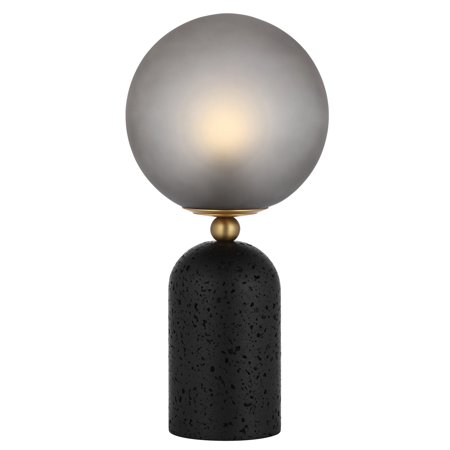TFS TABLE LAMP 25wE27max D:200 H:420 INLINE BLACK TRA/ DARK ANT BRASS/GREY SMOKE