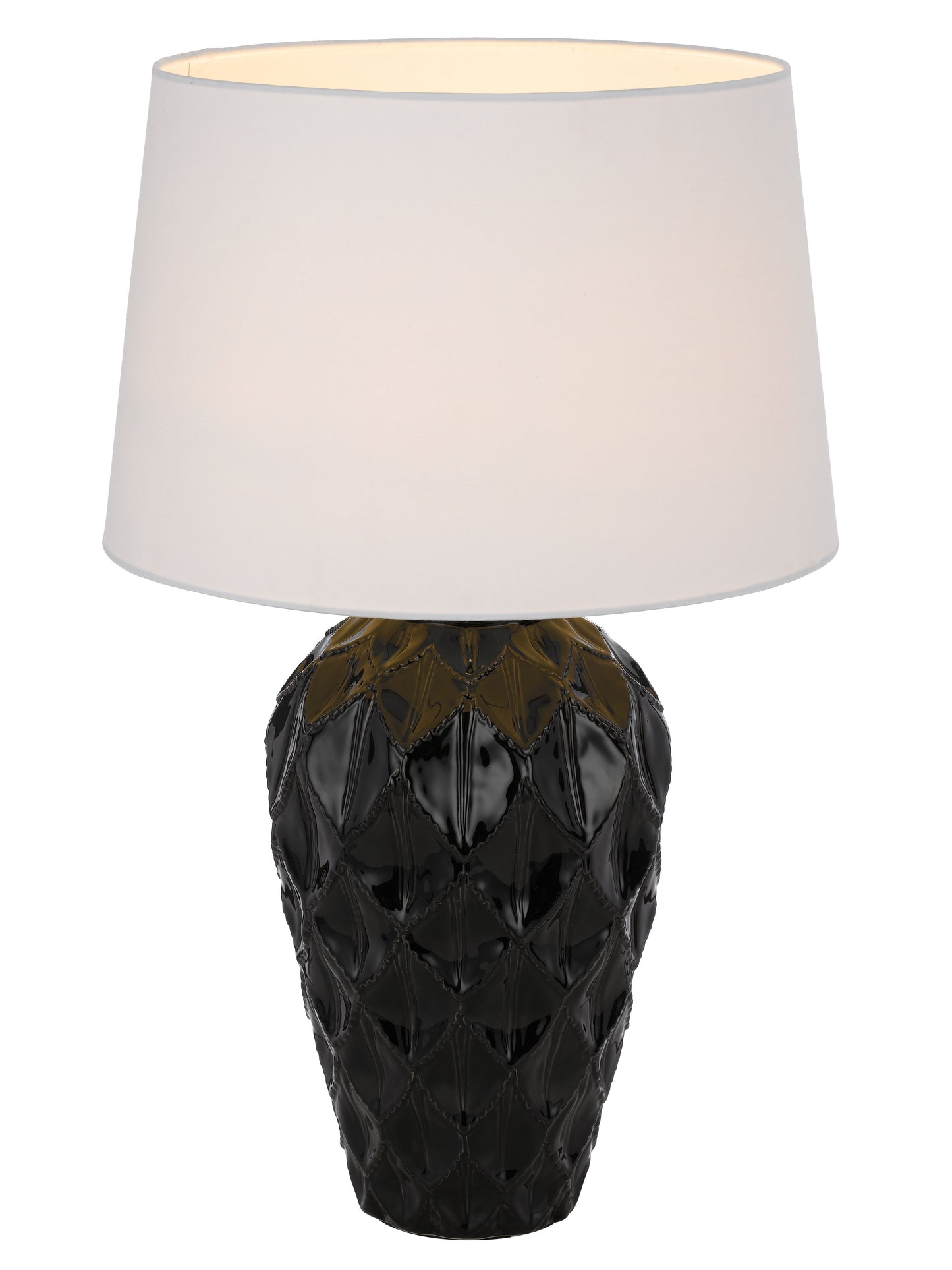 TFS CERAMIC TABLE LAMP 25wE27max D:400 H:640 BLACK / WHITE