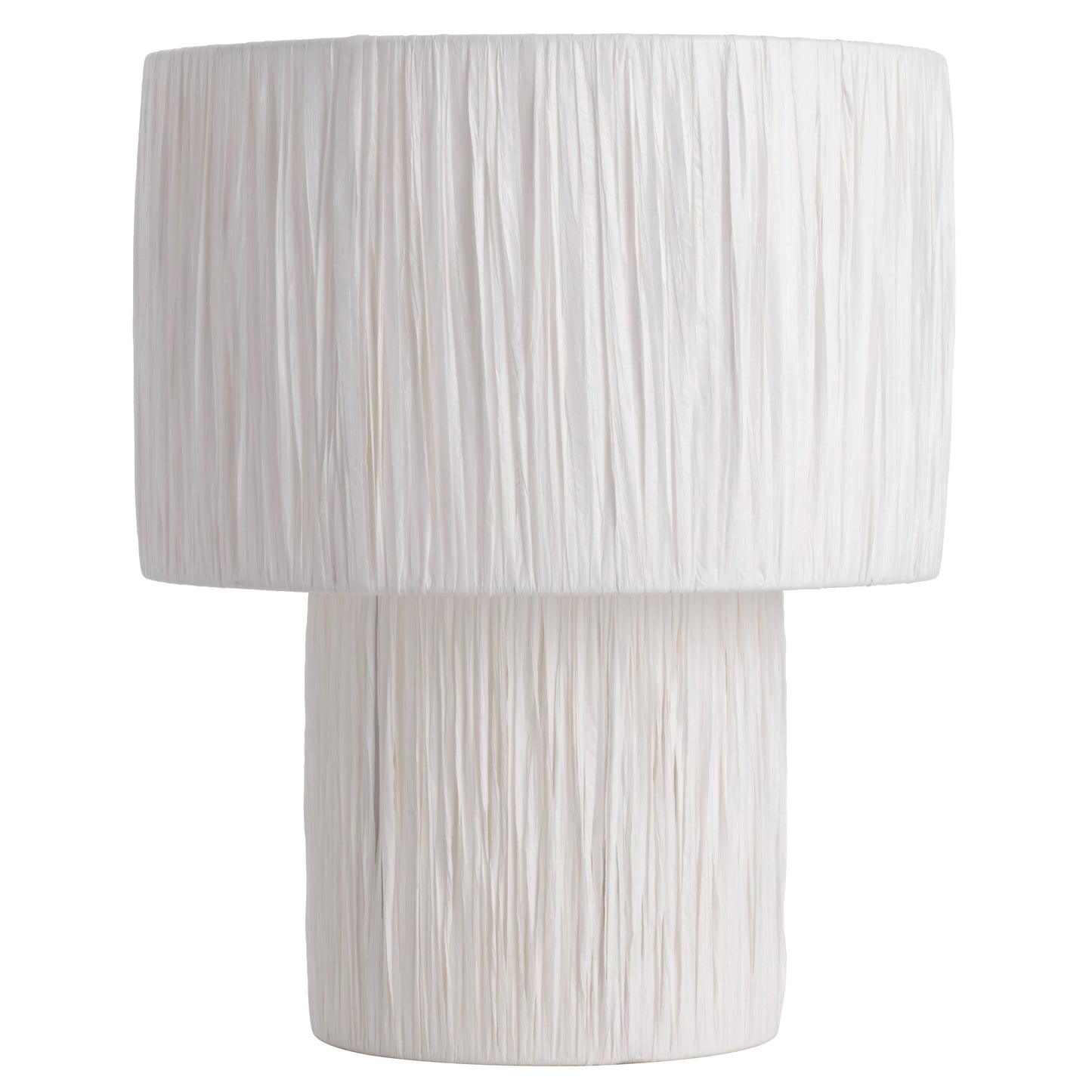 Lincoln TFS LARGE TABLE LAMP 25wE27max D320 H380 INLINE SWT WHITE RAFFIA