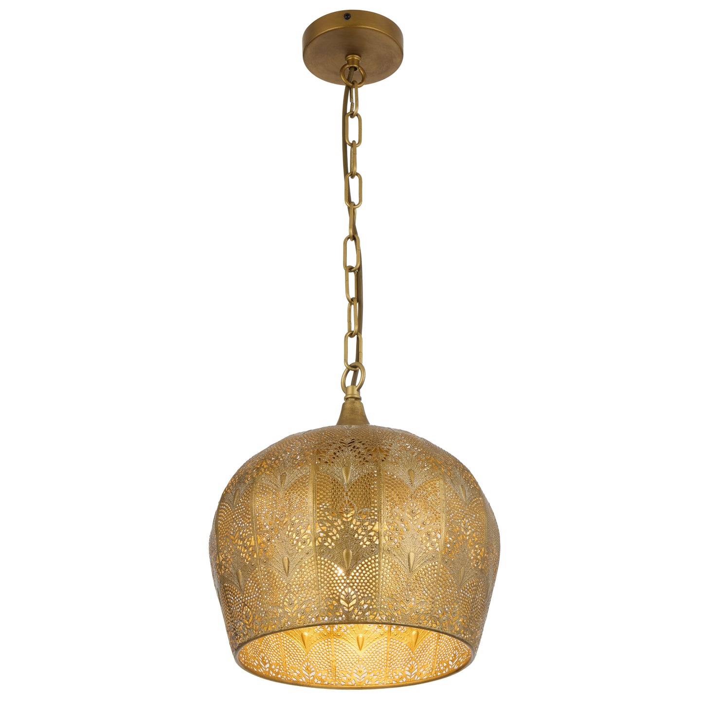 TFS PENDANT 25wE27max D300 H330 chain 2m cab. brown ANTIQUE BRASS