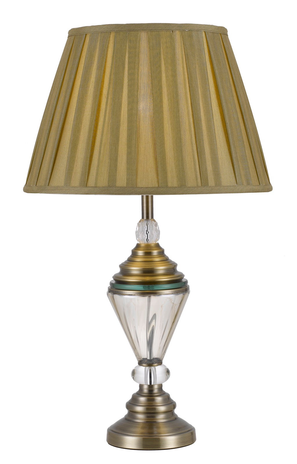 TFS TABLE LAMP 40wE27 D:400 H:600 ANT.BRASS / GOLD