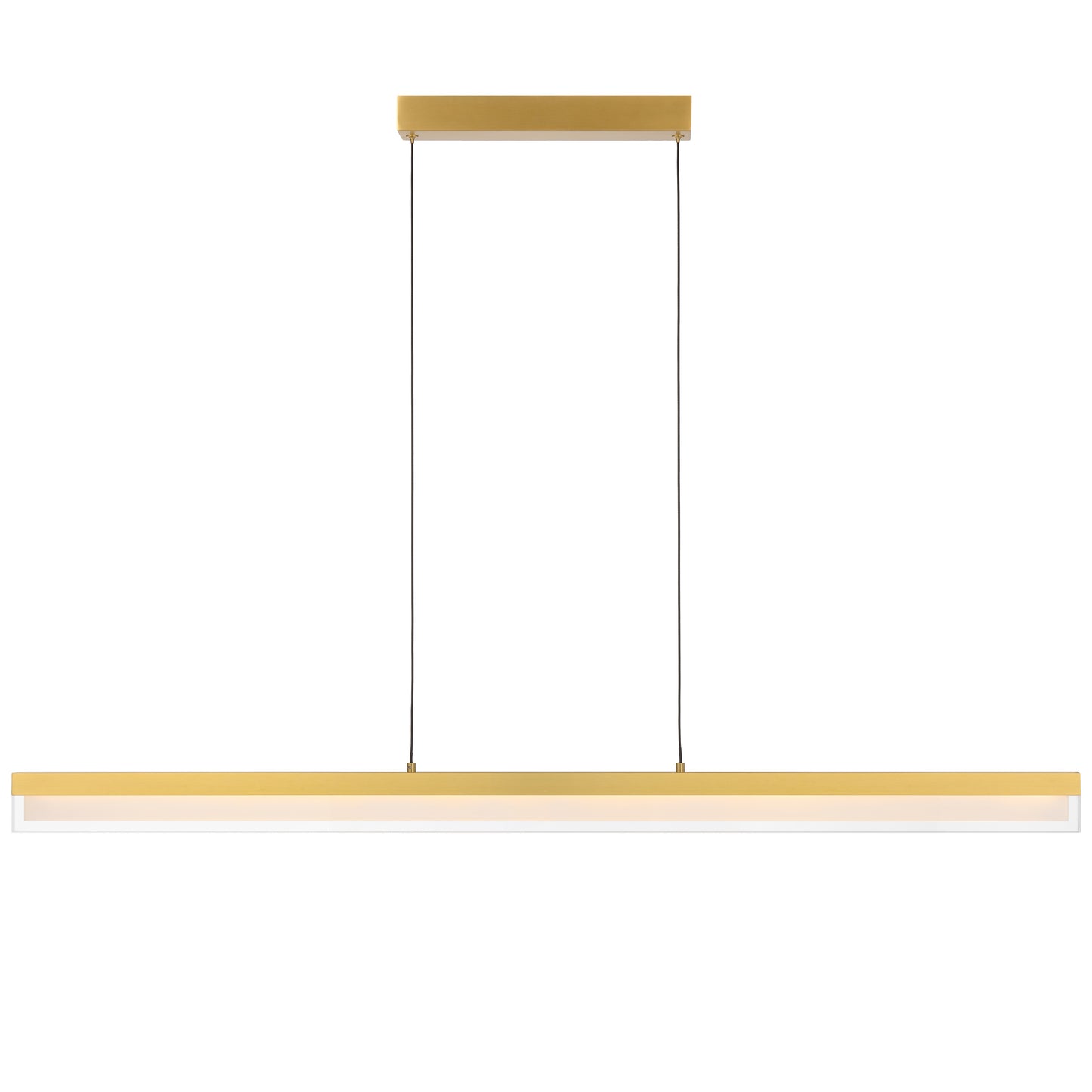 Solville TFS PENDANT 30wLED L1200 W20 H70 3000K DIM 2030Lm CAB 2m BRASS/BRASS CANOPY