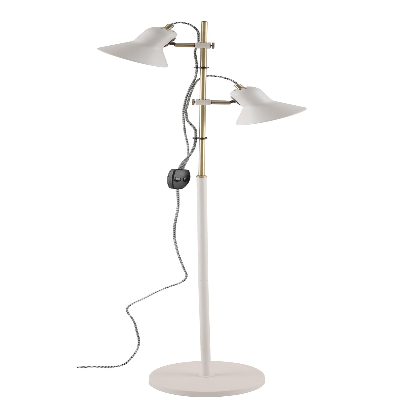 TFS 2 FLOOR LAMP 2*6wGU10 max H1530 D230 WHITE / AB