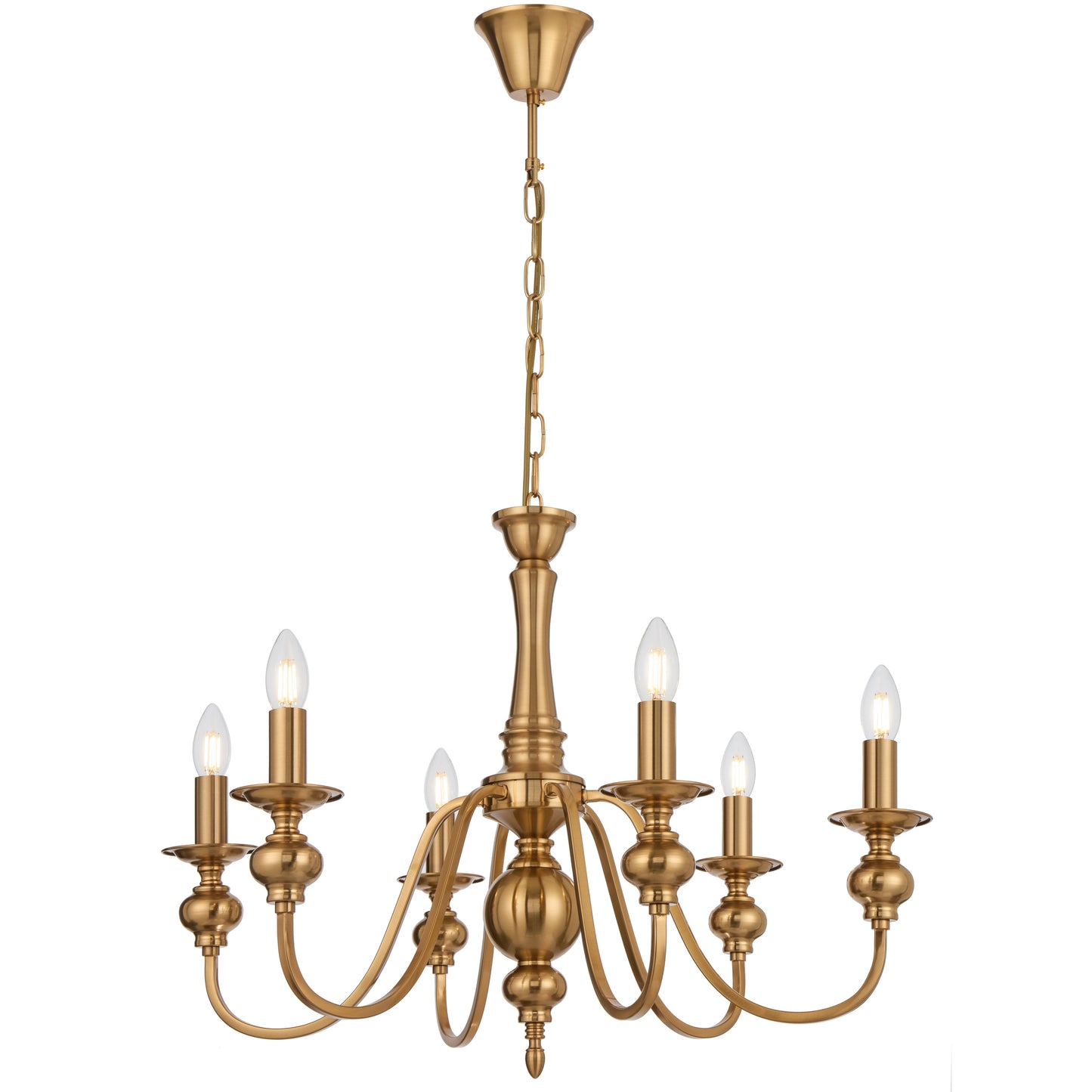 Zanoform TFS 6LT PENDANT 6x25wE14max D:680 H:500 chain 2m COPPER