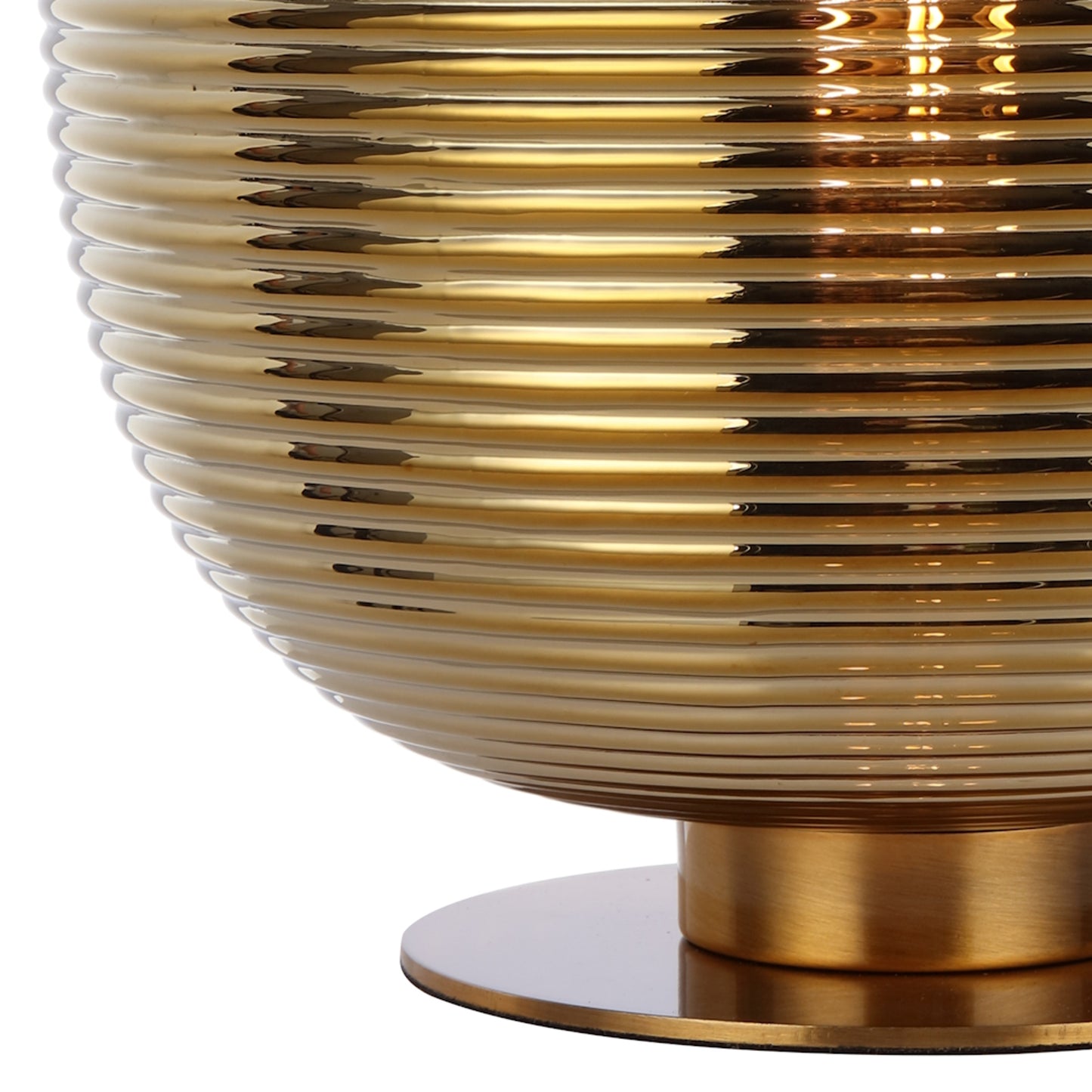 Tarragona TFS TABLE LAMP 25wE27max D:250 H:260 inline Switch ANT GOLD BASE / GOLD GLASS