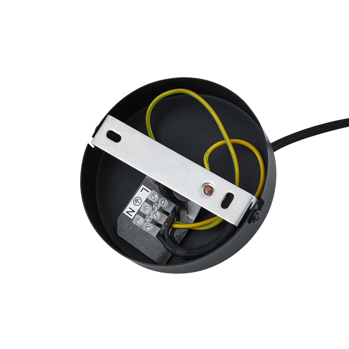 Cantostone TFS PENDANT 25wE27max D200 H260 CAB 2m BLACK MATT/ SMOKE