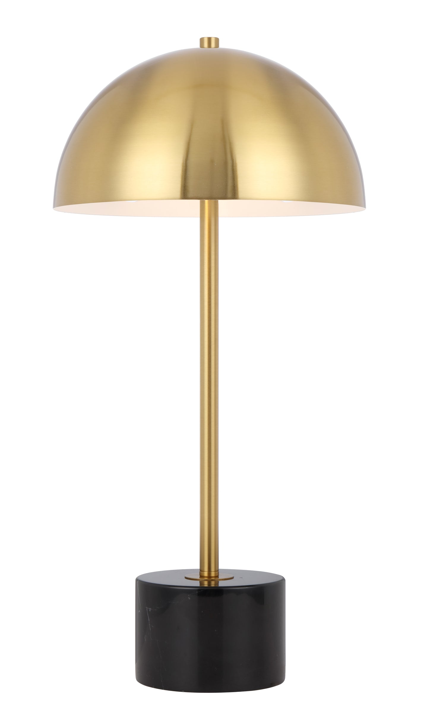 TFS TABLE LAMP 2x25wE27max D:250 H:500 inline switch BLACK MARBLE/ANT GOLD