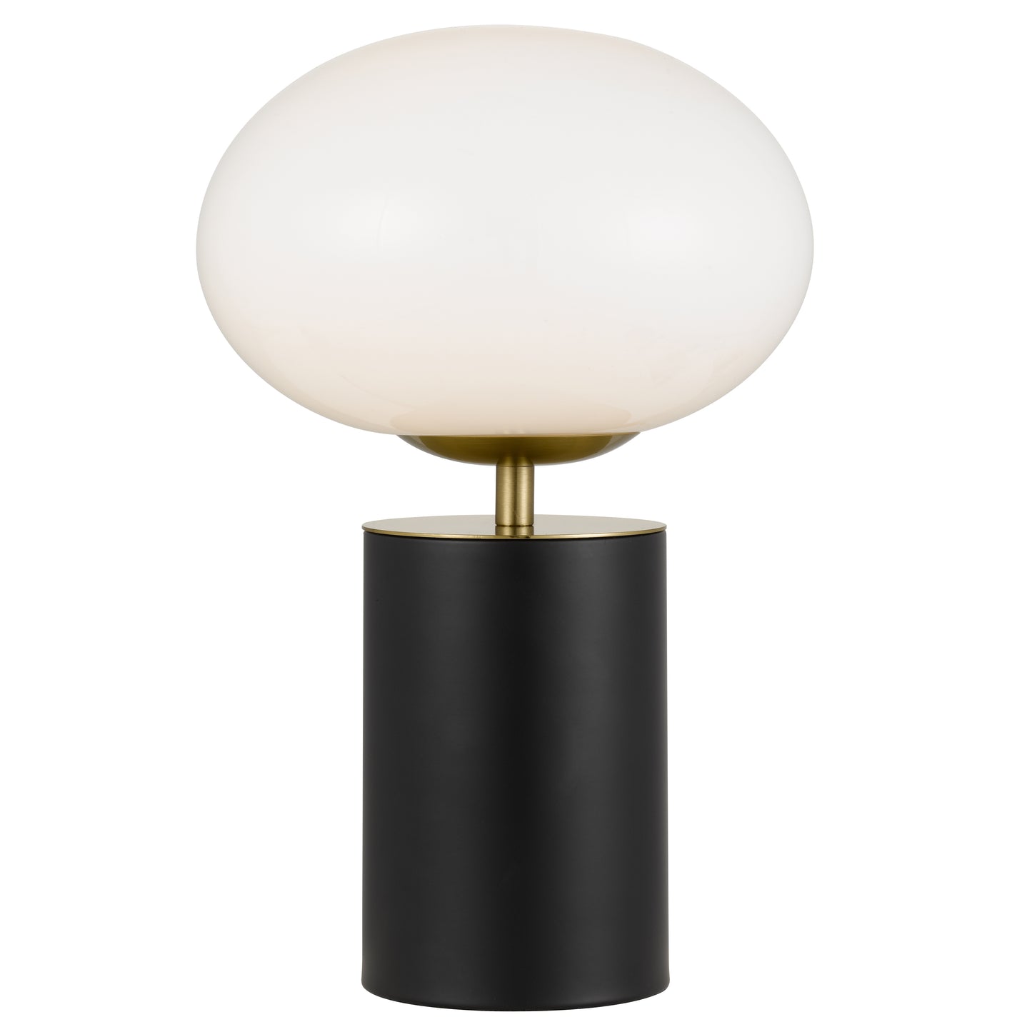TFS TOUCH TABLE LAMP 5wE14 3000K D200 H320 BLACK / GOLD/ OPAL GLOSS