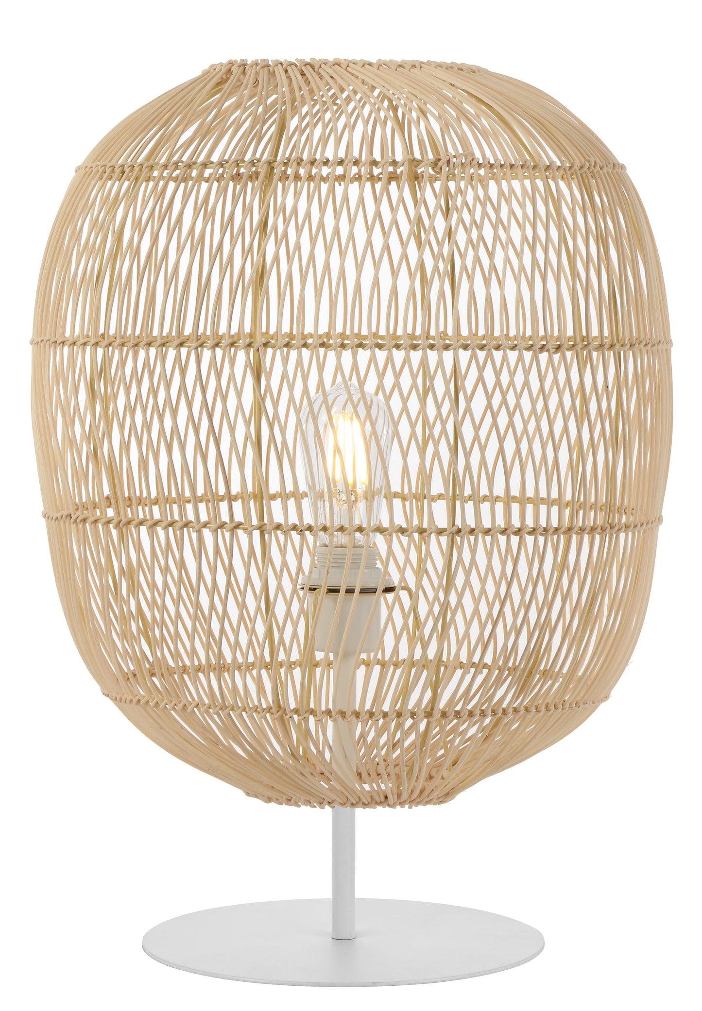 TFS 40 TABLE LAMP 25wE27max D400 H555 (2 parts) WHITE Base / NATURAL Shade