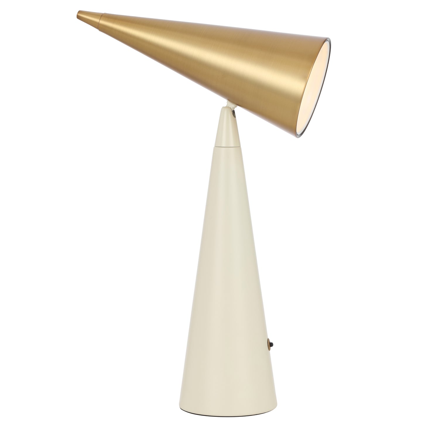 TFS TABLE LAMP 25wE27max L230 W110 H515 inline SWT BEIGE / BRASS
