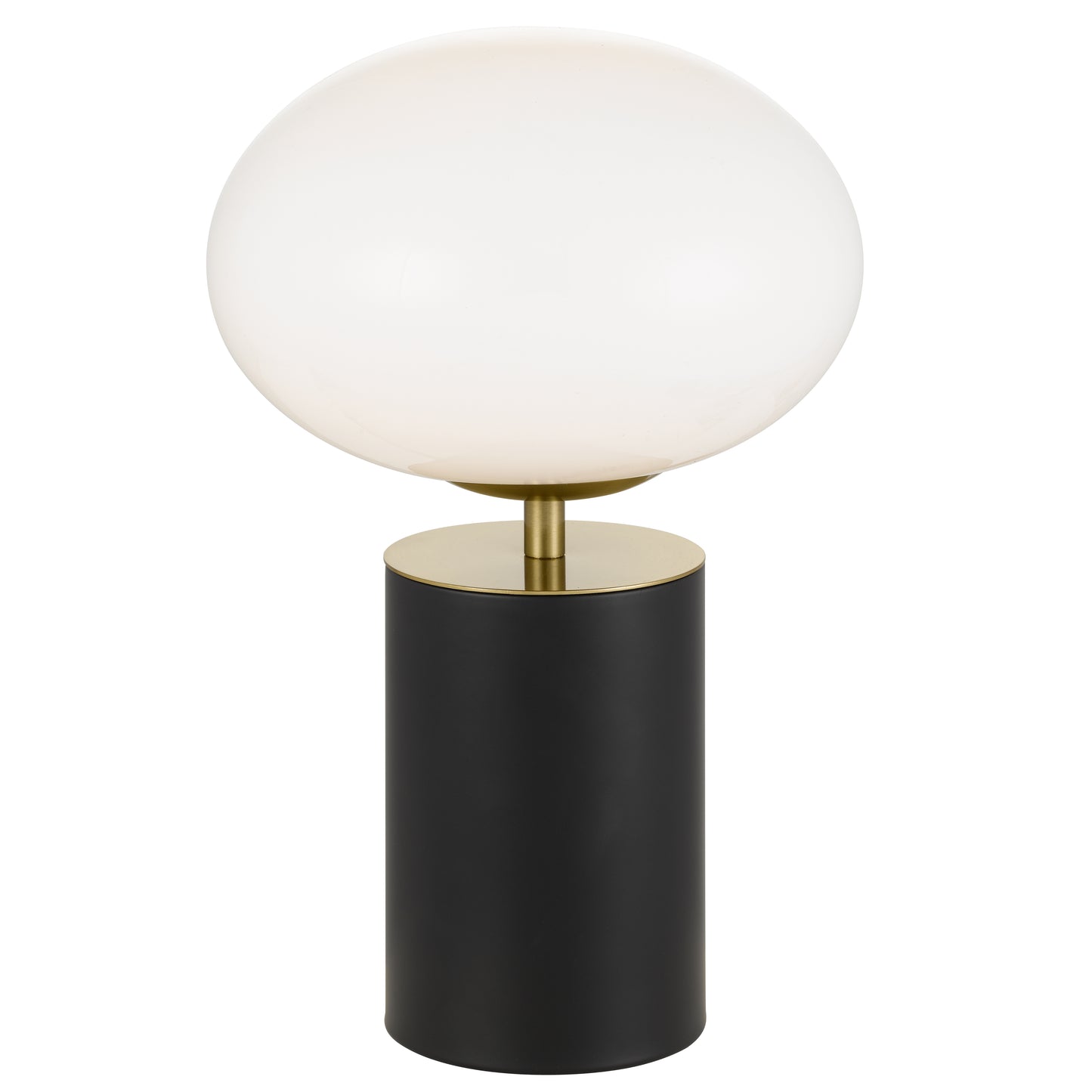 TFS TOUCH TABLE LAMP 5wE14 3000K D200 H320 BLACK / GOLD/ OPAL GLOSS