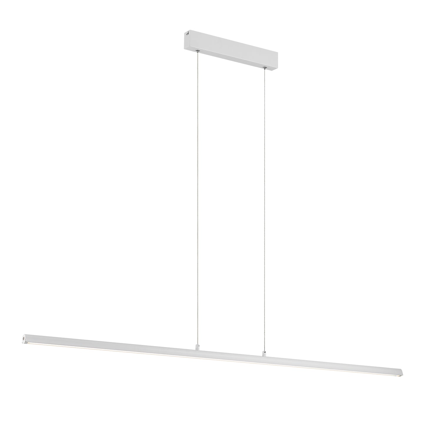 Lumostone TFS 140CM PENDANT 36wLED L:1400 W:38 H:25 cab 2M 3CCT STEP DIM 2450Lm WHITE MATT