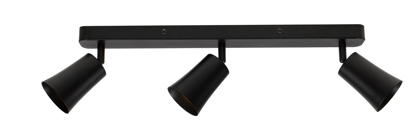 TFS 3 SPOT BAR 3x6wGU10max L500 P175 BLACK
