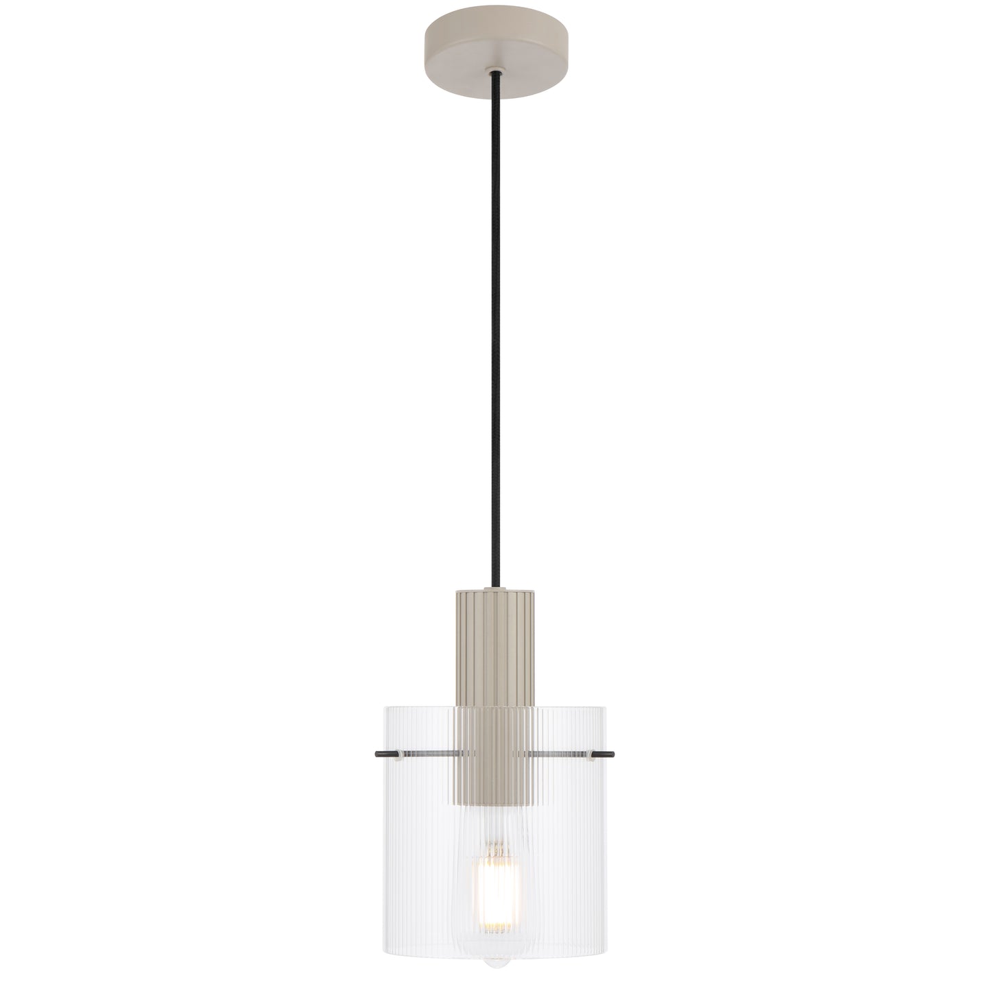 TFS 14CM PENDANT 25wE27max D140 H225 cab 2m GREY / CLEAR