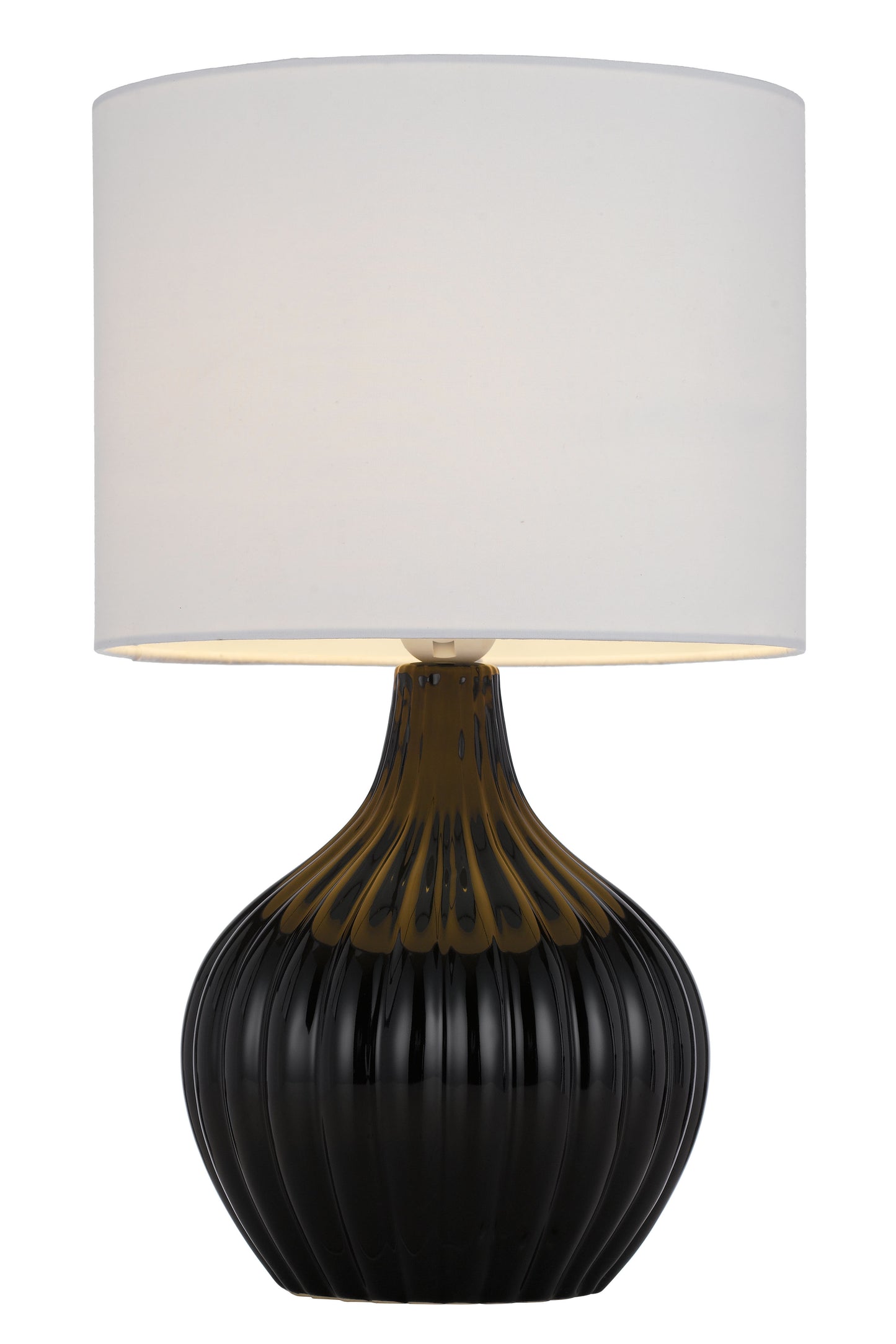 TFS CERAMIC TABLE LAMP 25wE27max H:440 D:260 BLACK / WHITE