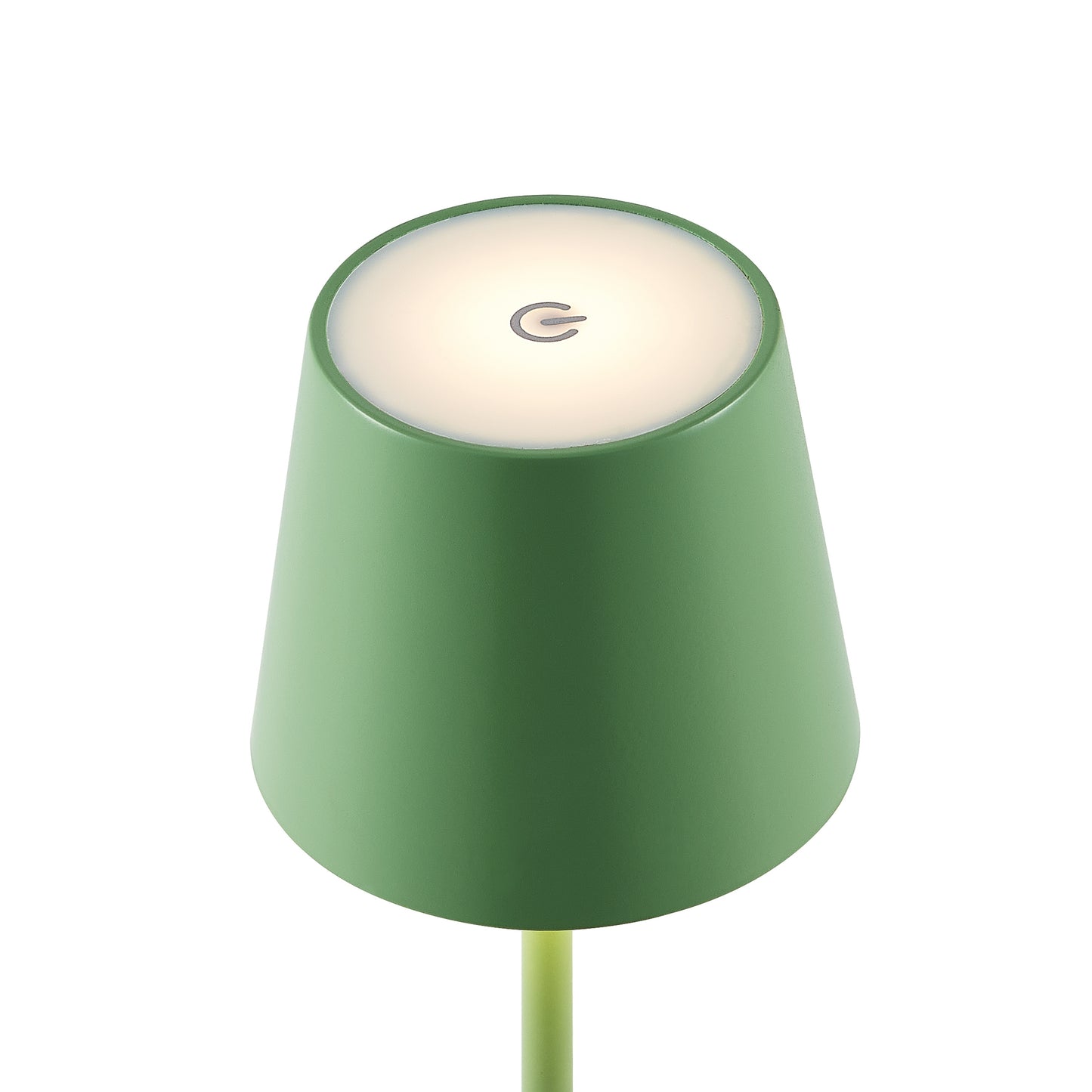 TFS RECHARGEABLE TABLE LAMP 3wLED D108 H380 IP54 1.5M 3000 K 300LM 2X2000mah GREEN SATIN
