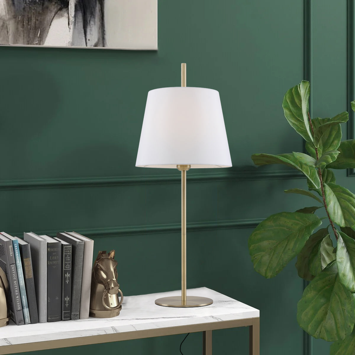 TFS TABLE LAMP 40wE27 max H710 D300 WHITE / AB