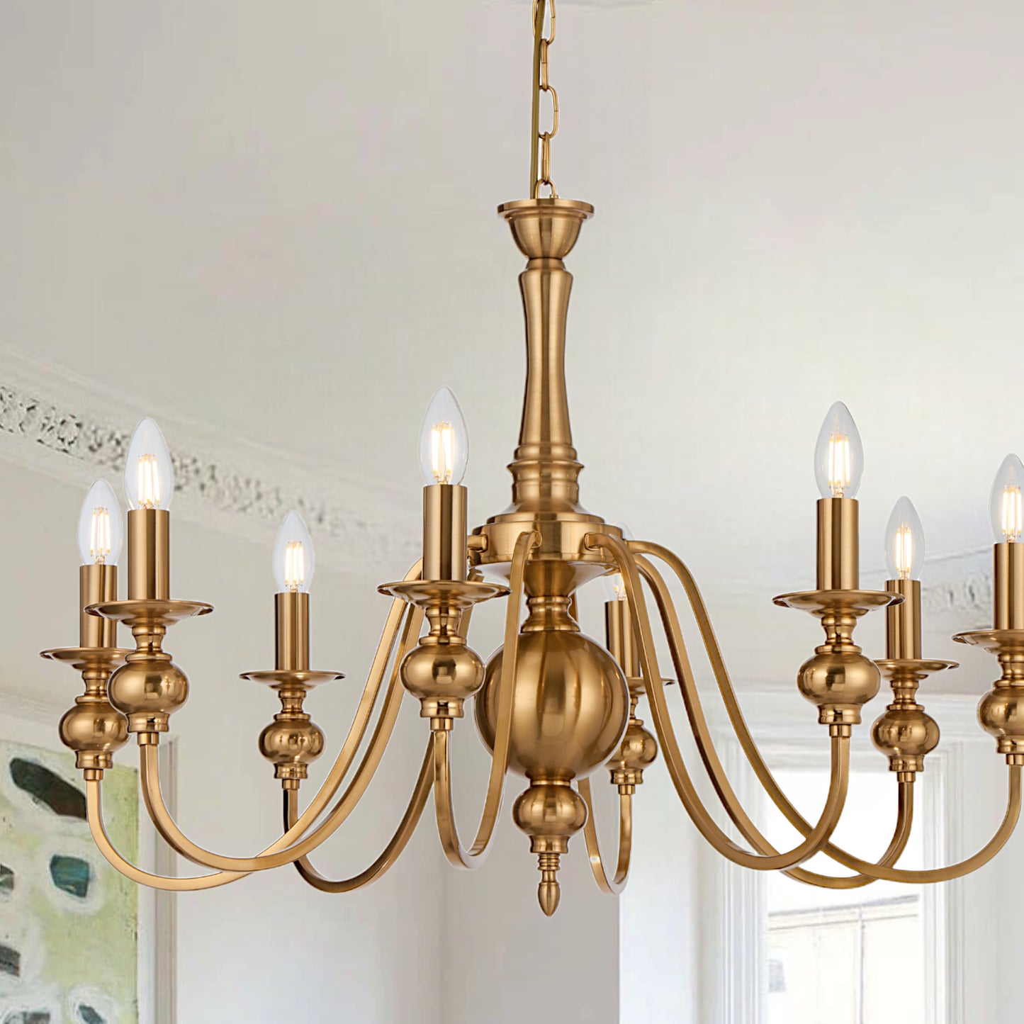 Solwood TFS 8LT PENDANT 8x25wE14max D:790 H:550 chain 2m COPPER
