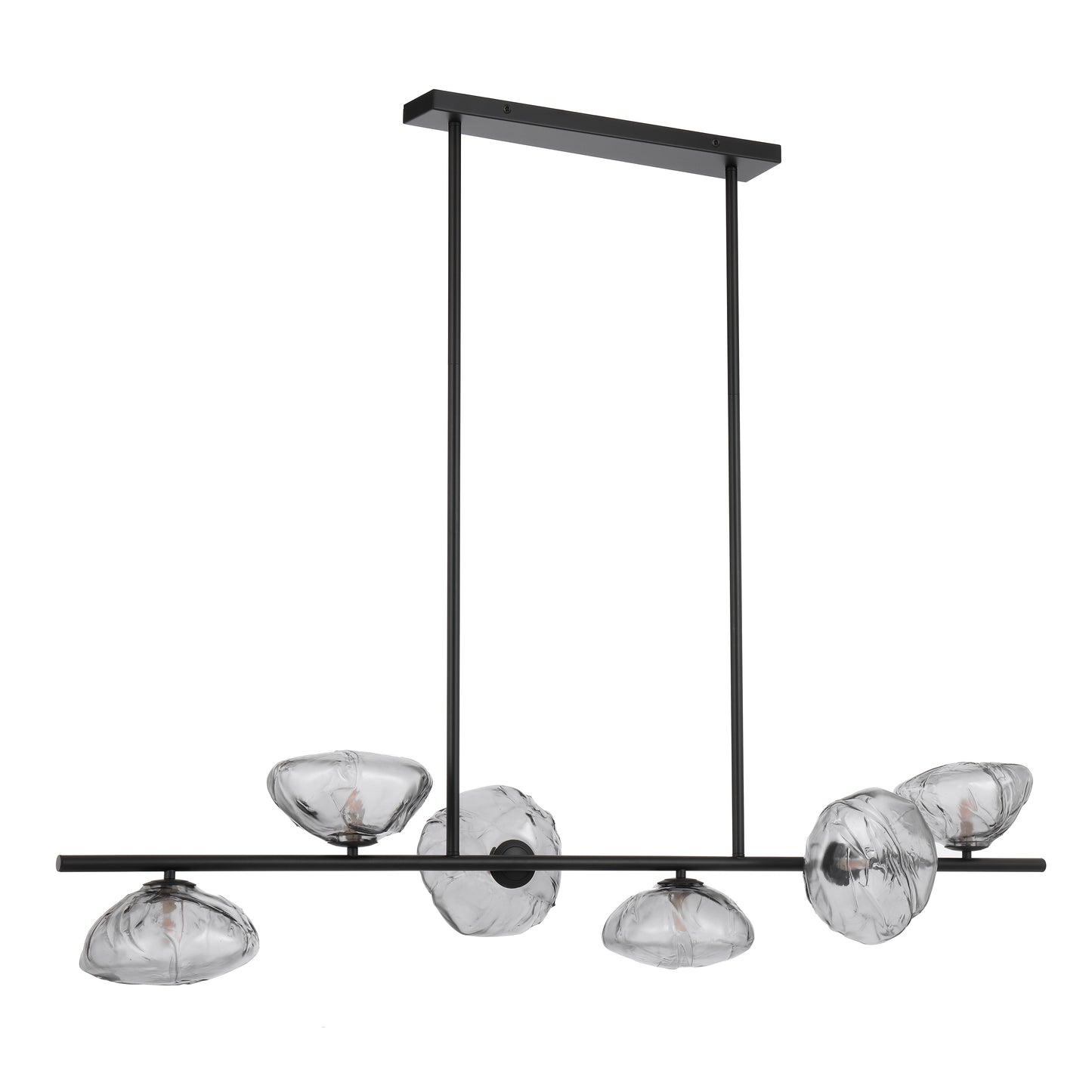 Annecy TFS 6 LTS PENDANT 6x6wG9max L1500 GLASS D200 BLACK / SMOKE GLASS