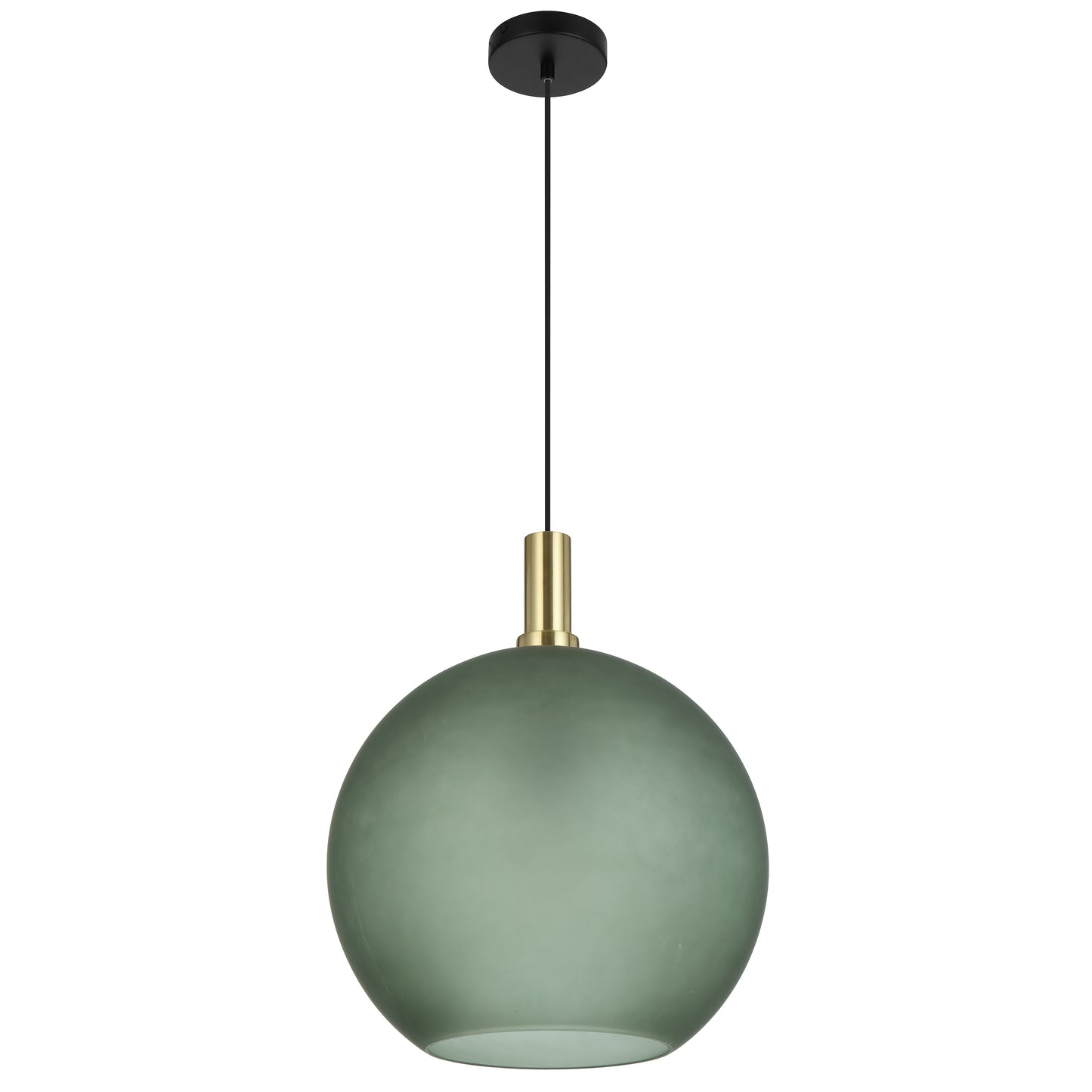 Lumomark TFS 40 PENDANT 25wE27max D:400 CAB:2m BLACK MATT/ GOLD/ GREEN
