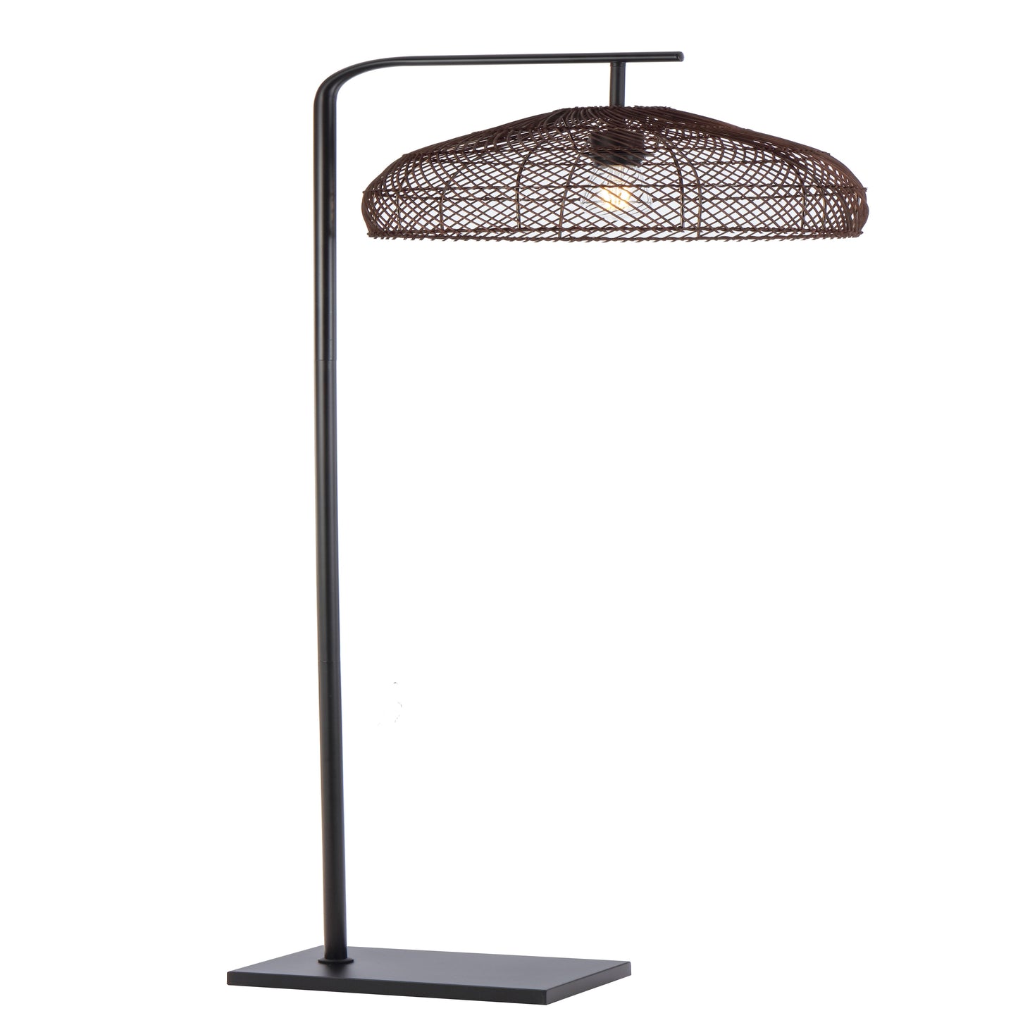 TFS 40 FLOOR LAMP 25wE27max H1800 (2 parts) BLACK Base / BROWN Shade