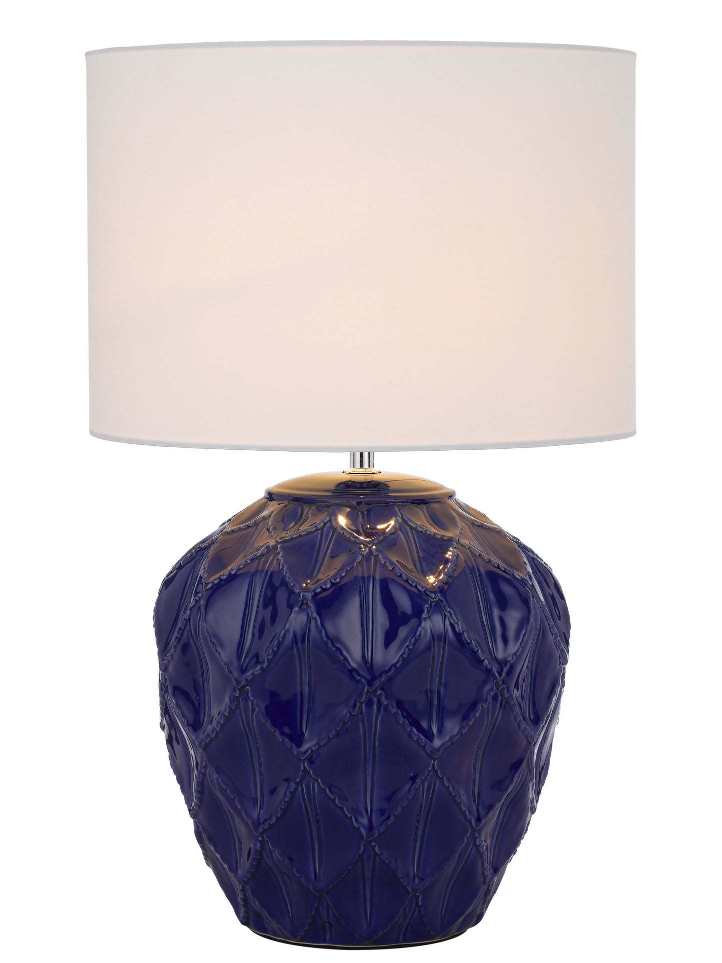 TFS CERAMIC TABLE LAMP 25wE27max D:330 H:540 BLUE / WHITE