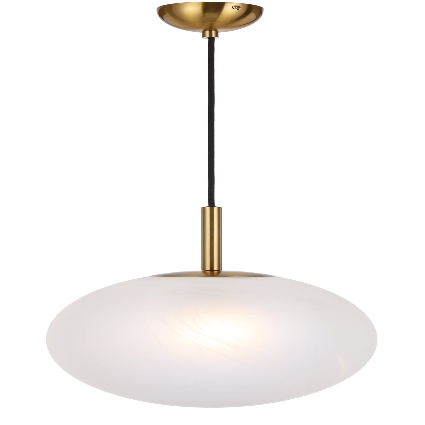 TFS 12 PENDANT 25w E27 D:300 CAB:2m ANTI GOLD / ALABASTRO