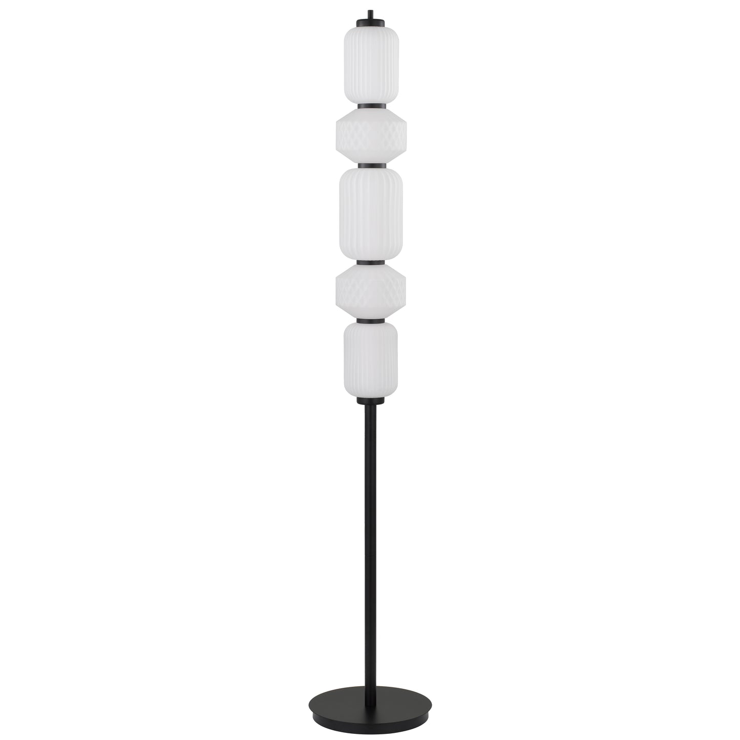 Amalfi TFS FLOOR LAMP 25wLED 3000K DIM D:270 H:1520 1036Lm BASE: BLACK / GLASS: FROST
