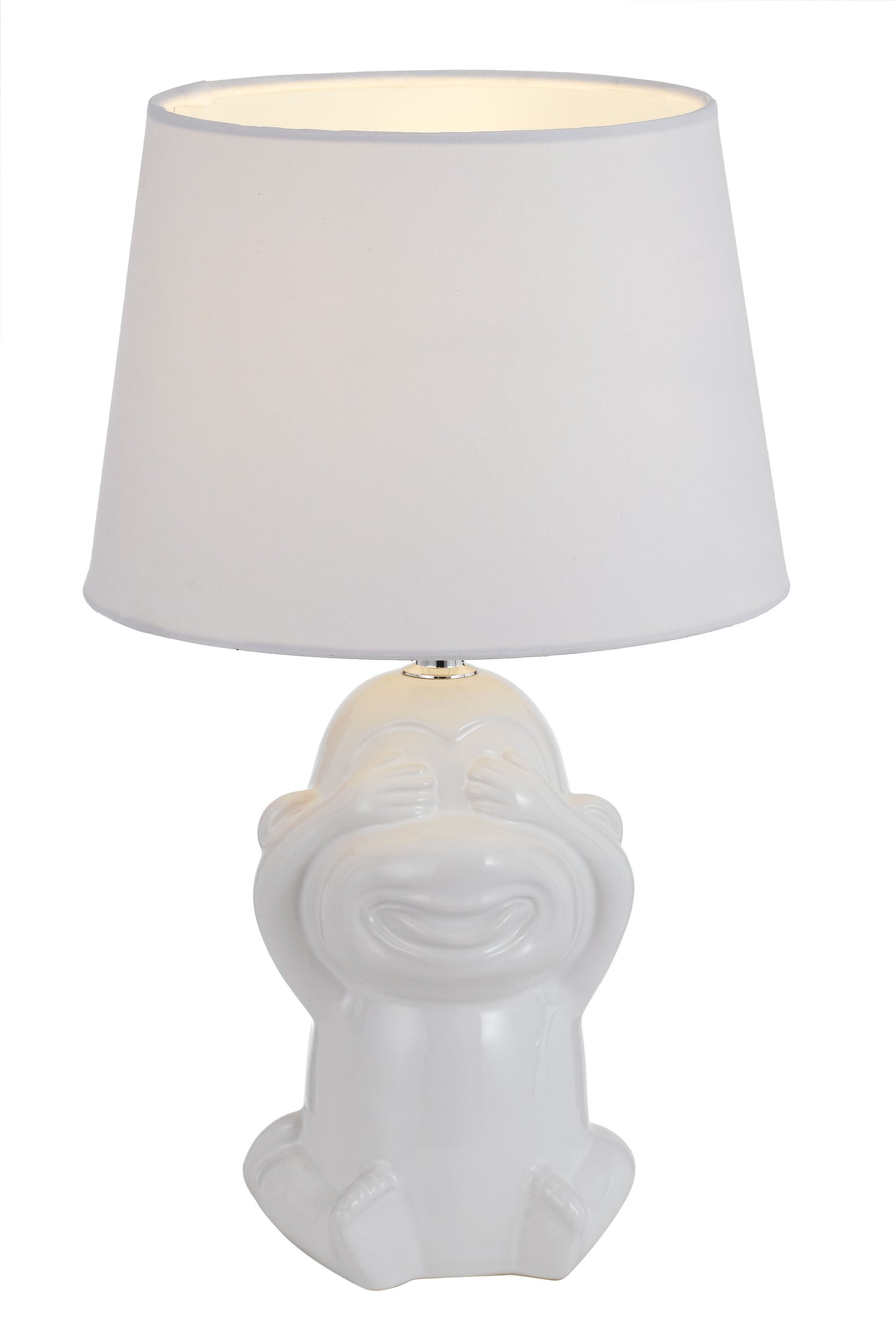 TFS CERAMIC TABLE LAMP 25wE27max H:380 D:215 WHITE/WHITE