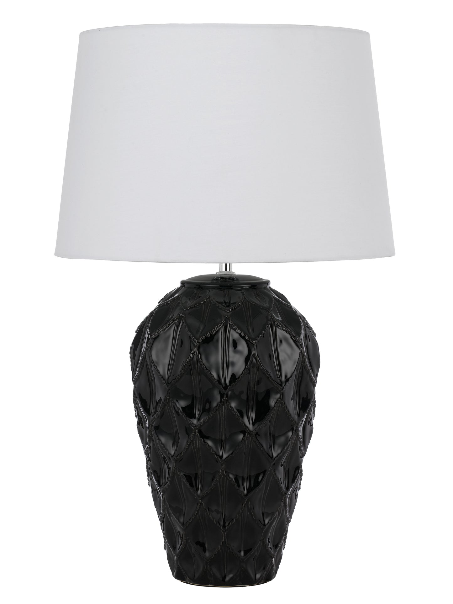 TFS CERAMIC TABLE LAMP 25wE27max D:400 H:640 BLACK / WHITE
