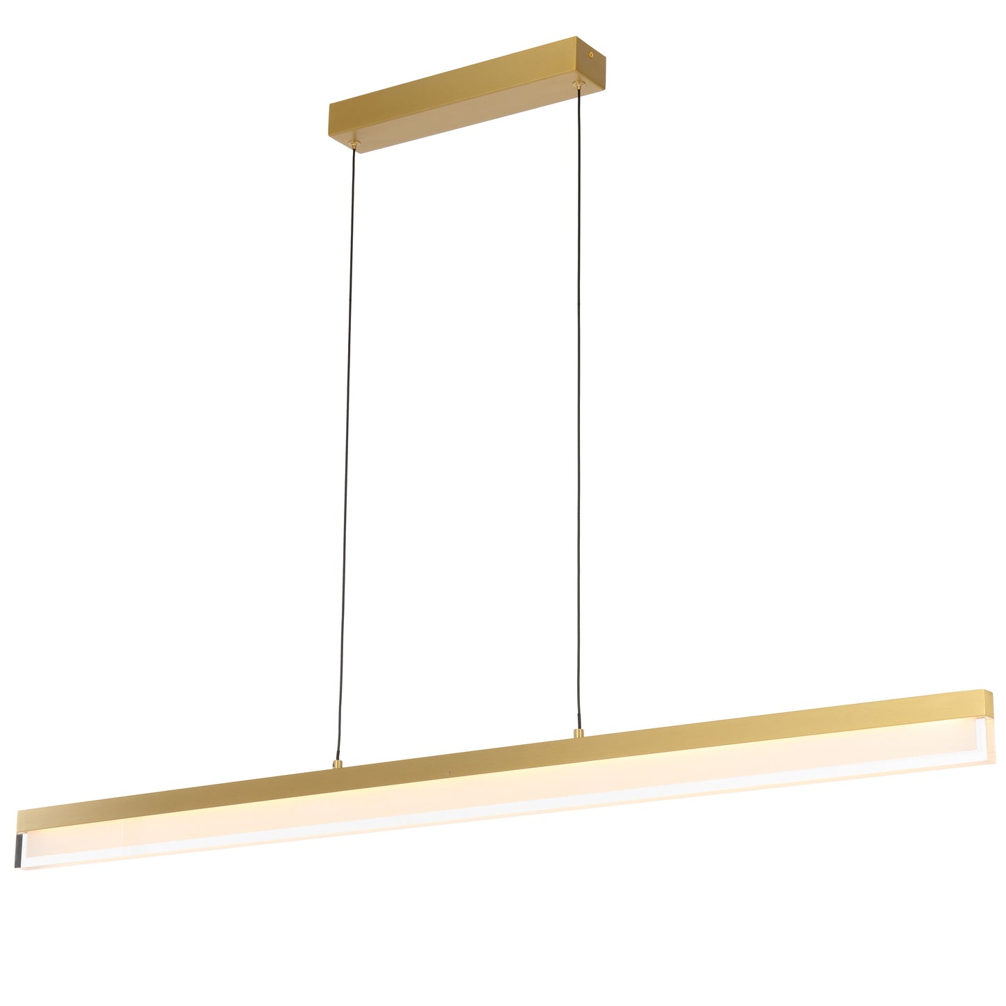 Solville TFS PENDANT 30wLED L1200 W20 H70 3000K DIM 2030Lm CAB 2m BRASS/BRASS CANOPY