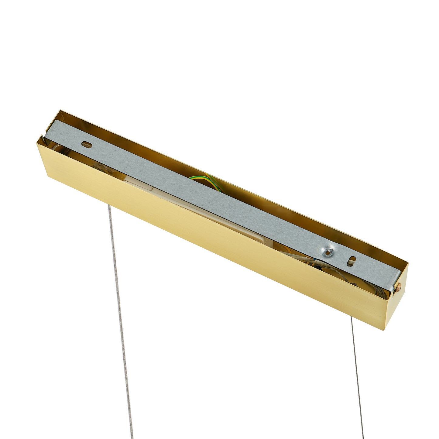 Zanostone TFS 140CM PENDANT 36wLED L:1400 W:38 H:25 cab 2M 3CCT STEP DIM 2450Lm BRASS