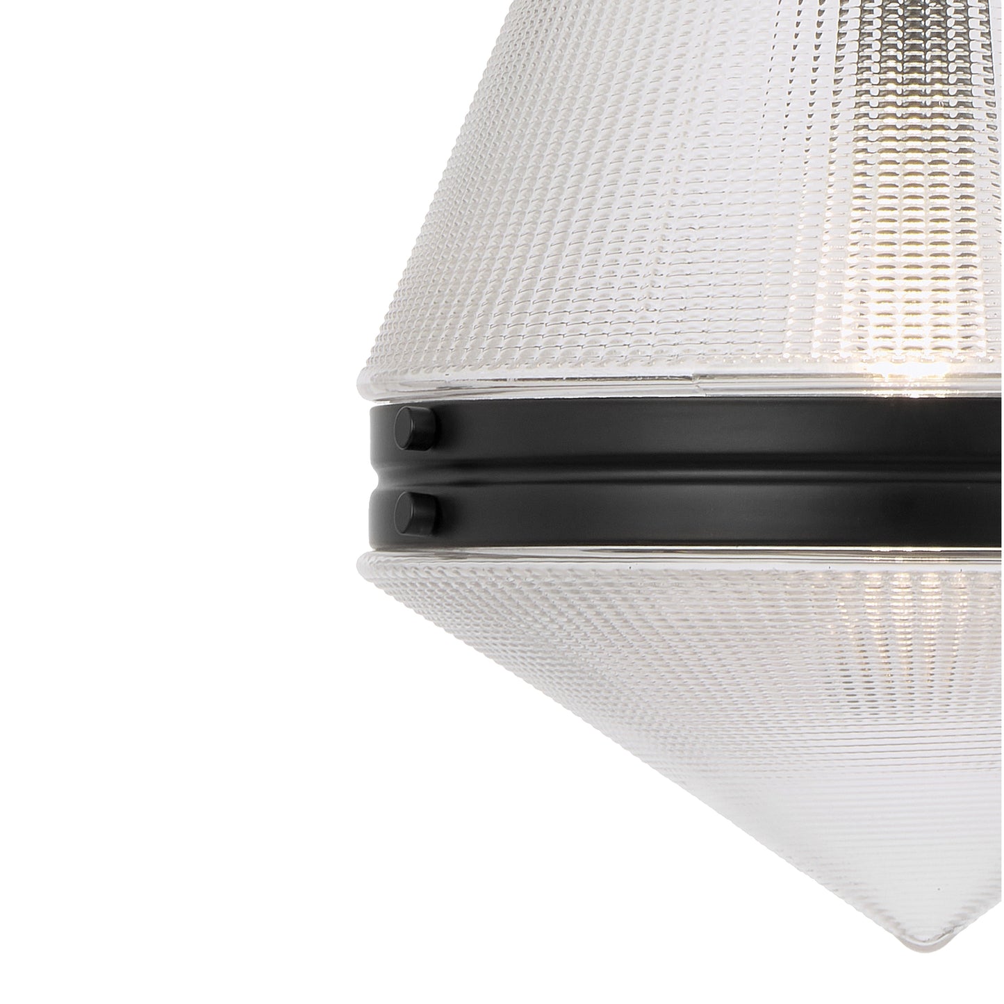 TFS 1LT PENDANT 25wE27max D:350 H:560 ROD 1.5m BLACK MATT/ CLEAR