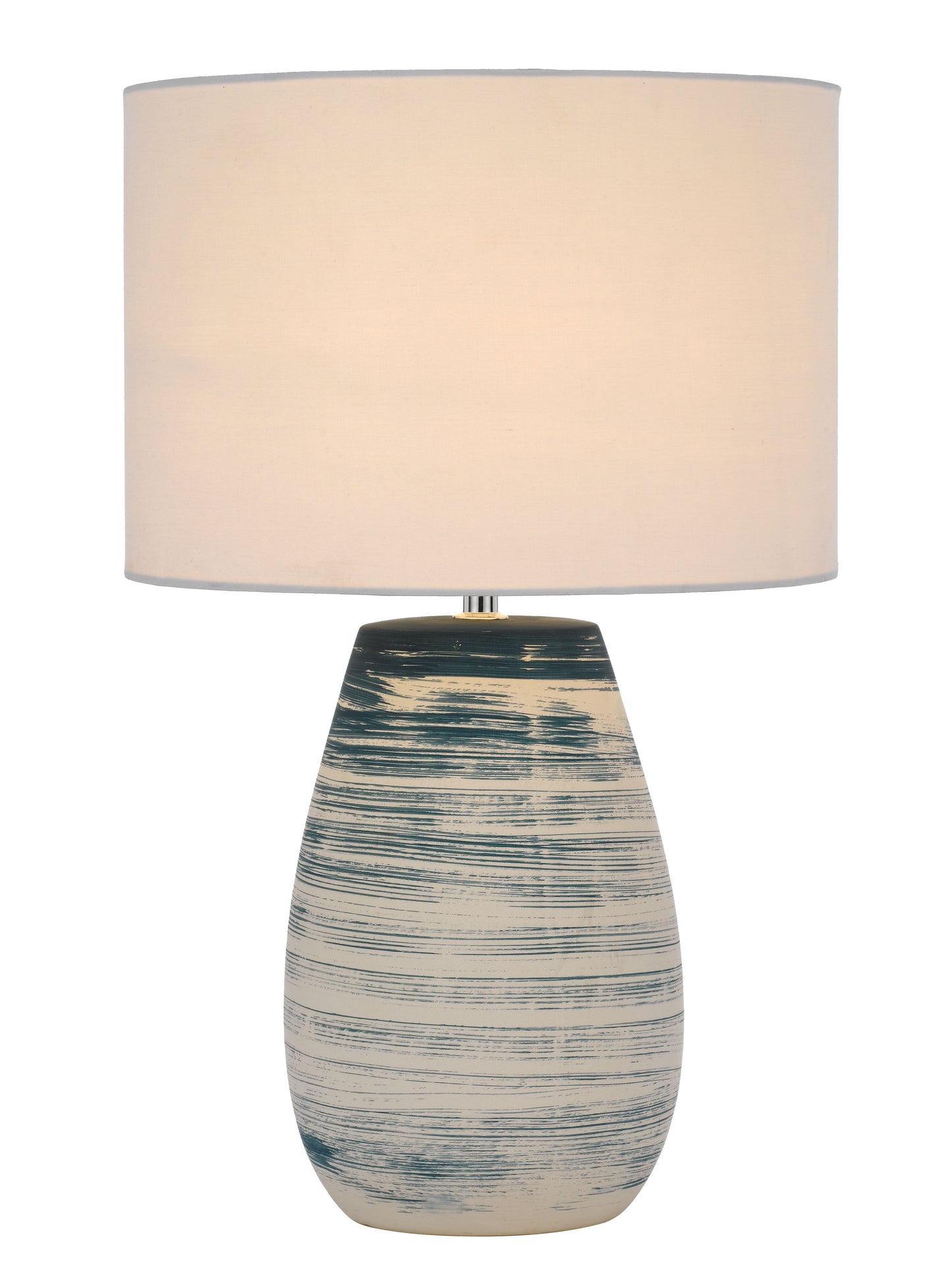 TFS CERAMIC TABLE LAMP 25wE27max D:300 H:490 BLUE / WHITE