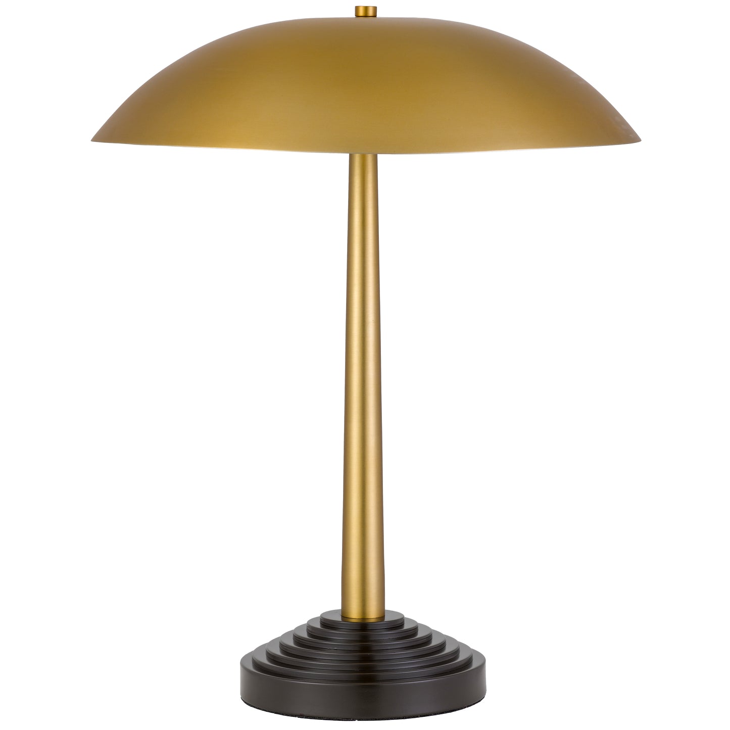 TFS TABLE LAMP 2x25wE27max D400 H500 TOUCH SWITCH ANTIQUE BRASS / DARK COFFEE