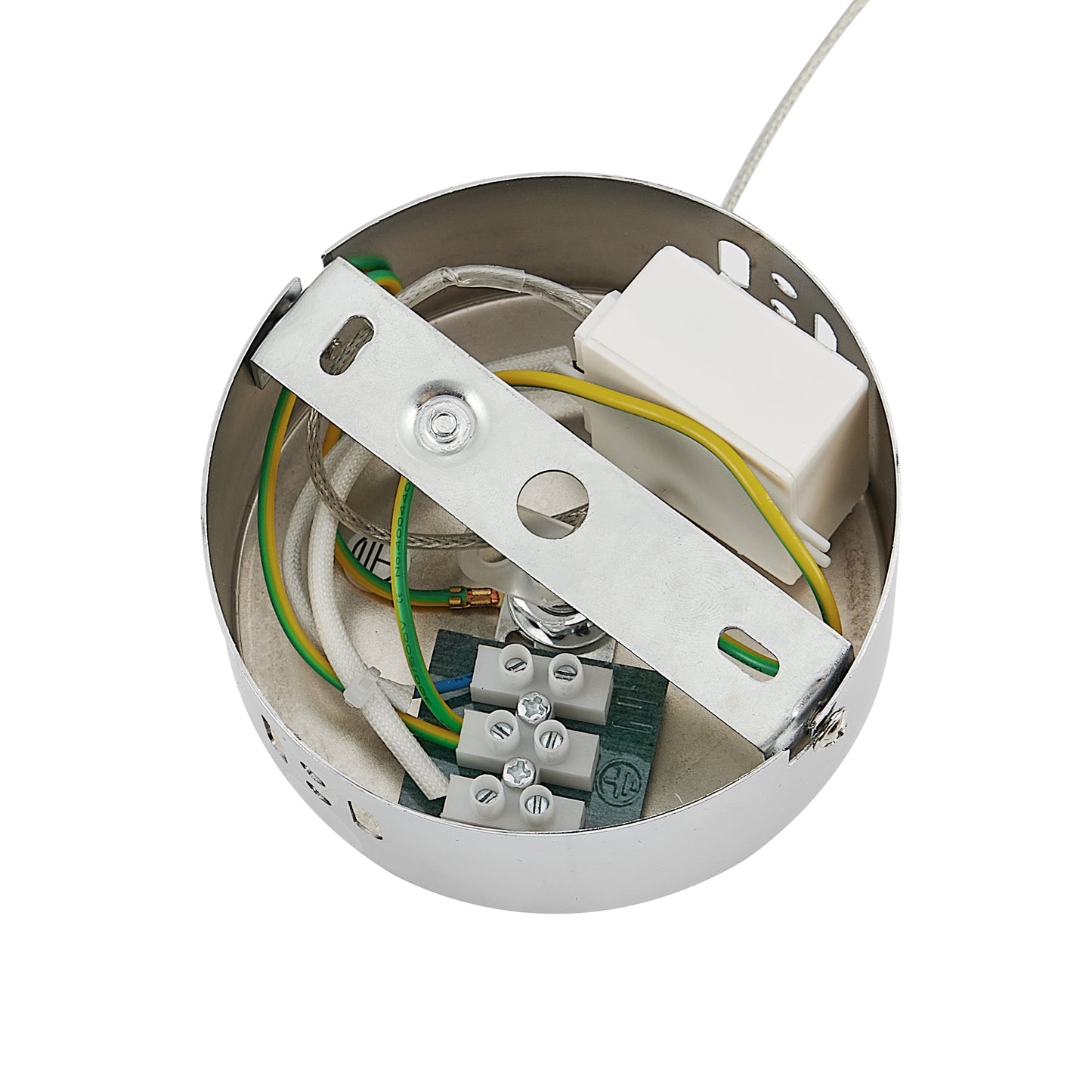 TFS 1 LT PENDANT 5wLED 3000K D:90 H:85 400Lm CAB.2m CHROME/ BUBBLE GLASS