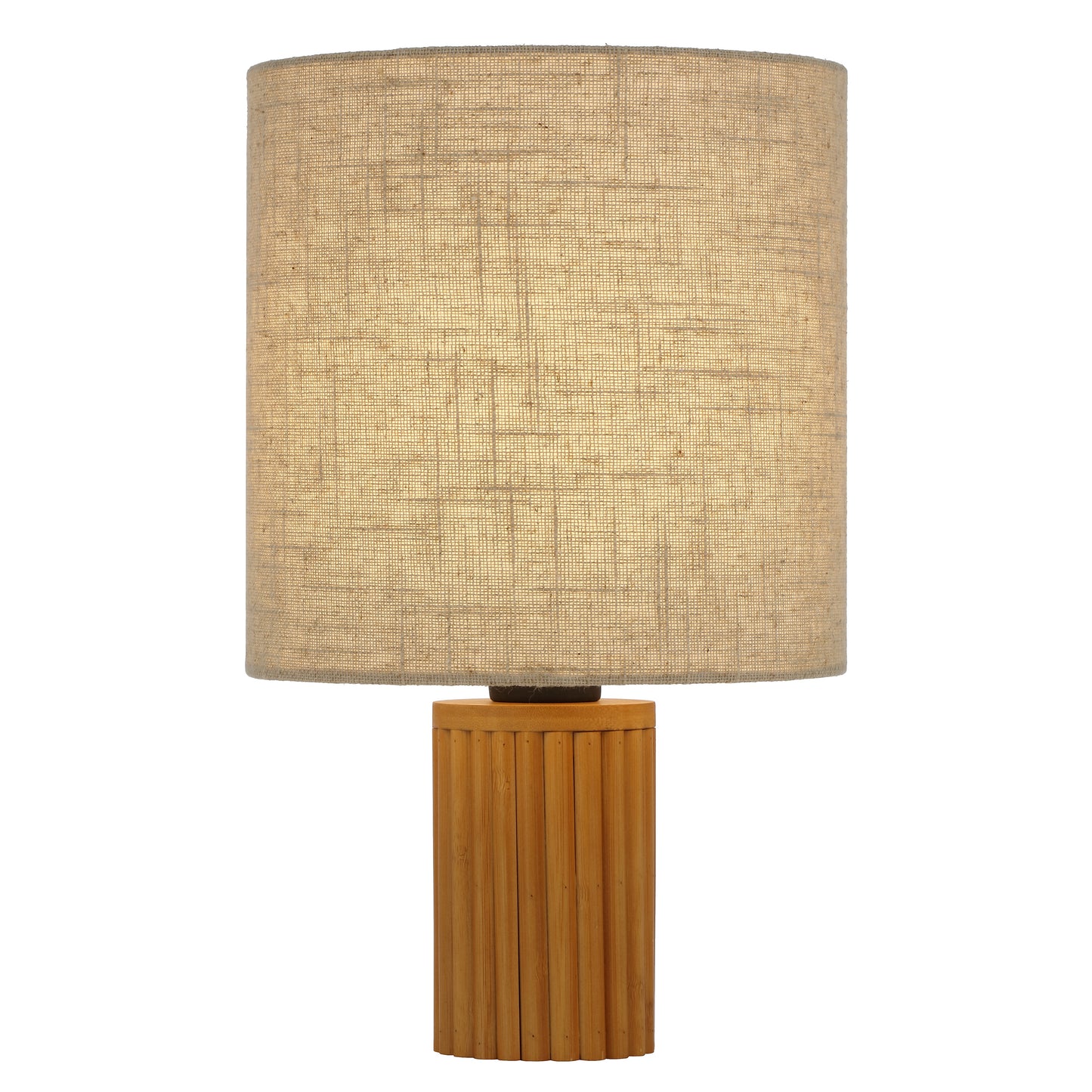 Altoton TFS TABLE LAMP 25wE27max D:240 H:390 INLINE SWTCH PINE TIMBER/CREAM LINEN