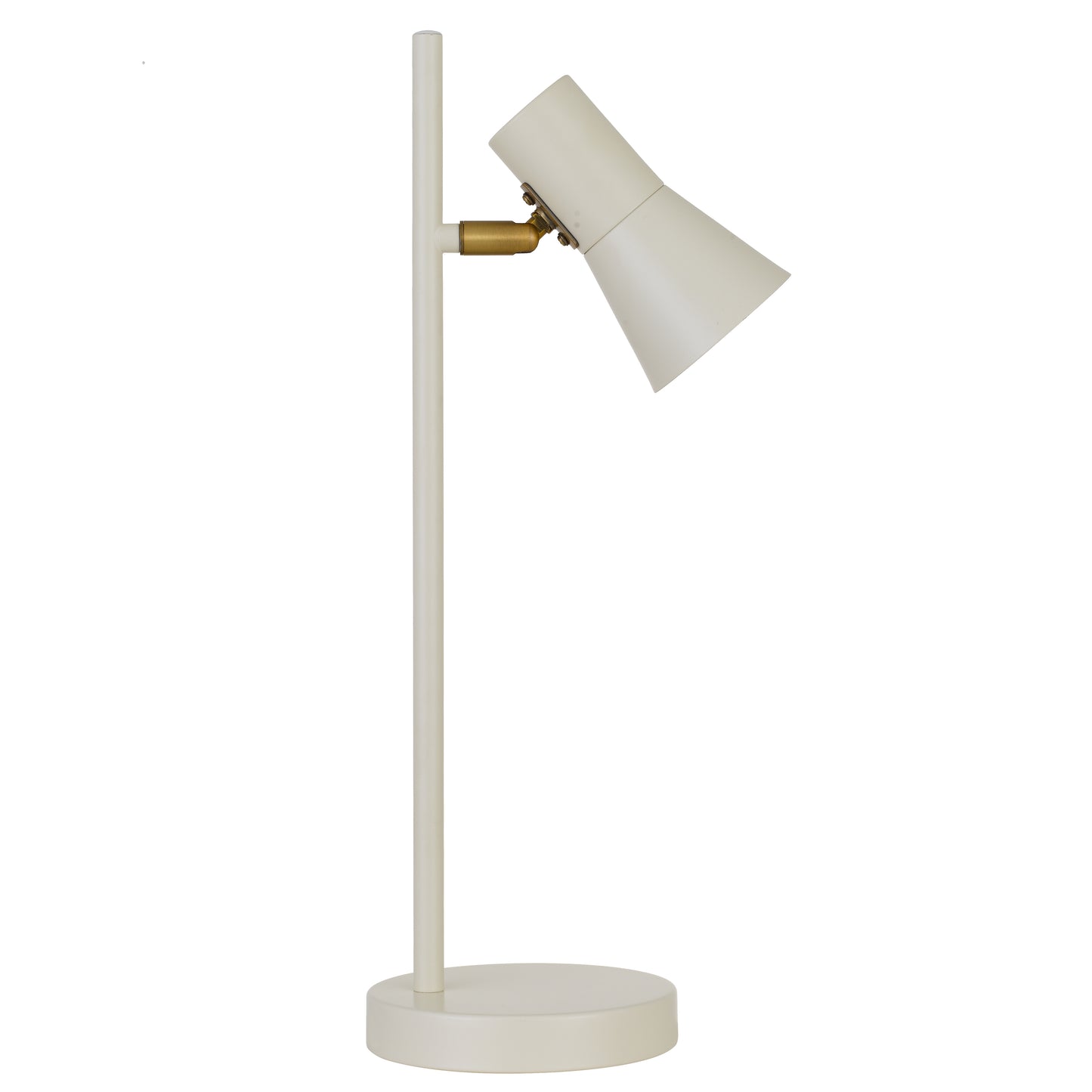 TFS TABLE LAMP 6wGU10max 174x140x450 INLINE SWT BEIGE SATIN/BRASS/WHITE INSIDE