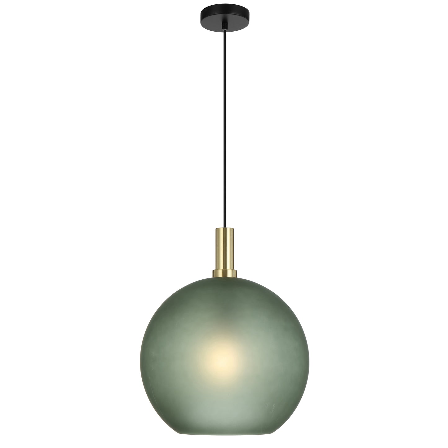 Lumomark TFS 40 PENDANT 25wE27max D:400 CAB:2m BLACK MATT/ GOLD/ GREEN