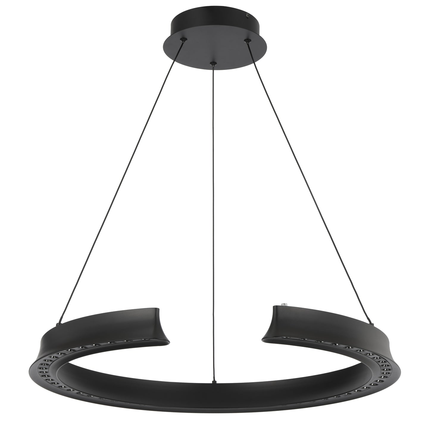 TFS PENDANT ROUND 34wLED DIM touch2210Lm cab 2M 2700K -5500K D650 H55 3CCT BLACK