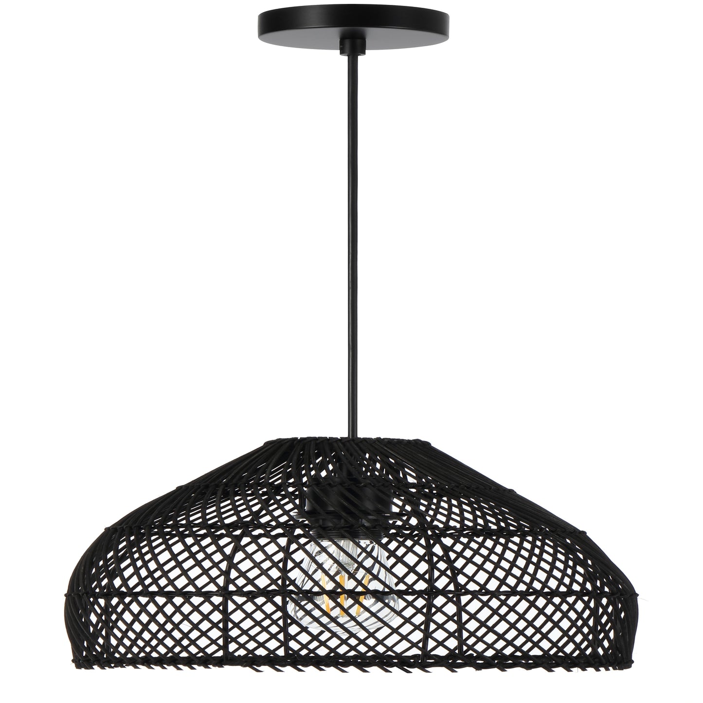 TFS 30 PENDANT 25wE27max D300 H230 cab1.5m BLACK RATTAN