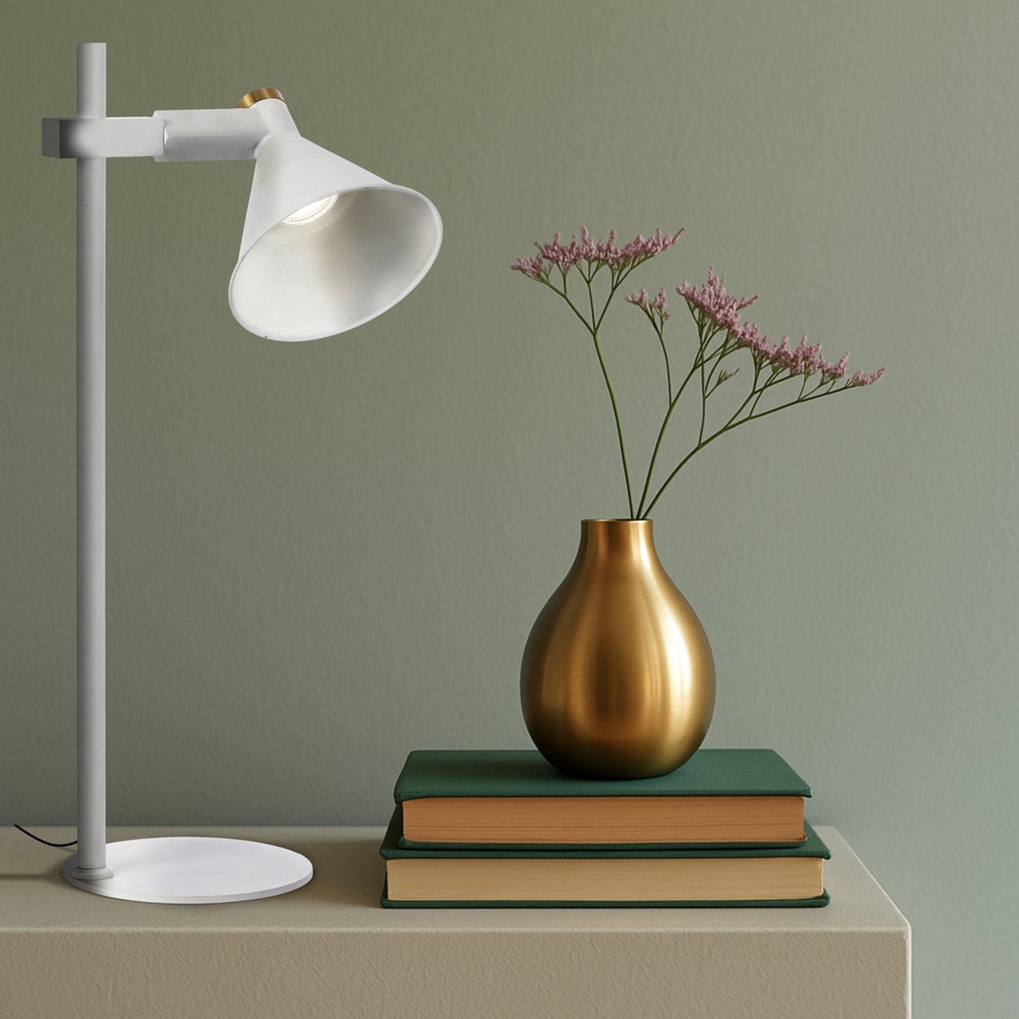 Rivaline TFS TABLE LAMP 6wGU10max L170 W240 H560 INLINE SWT / WHITE SAND