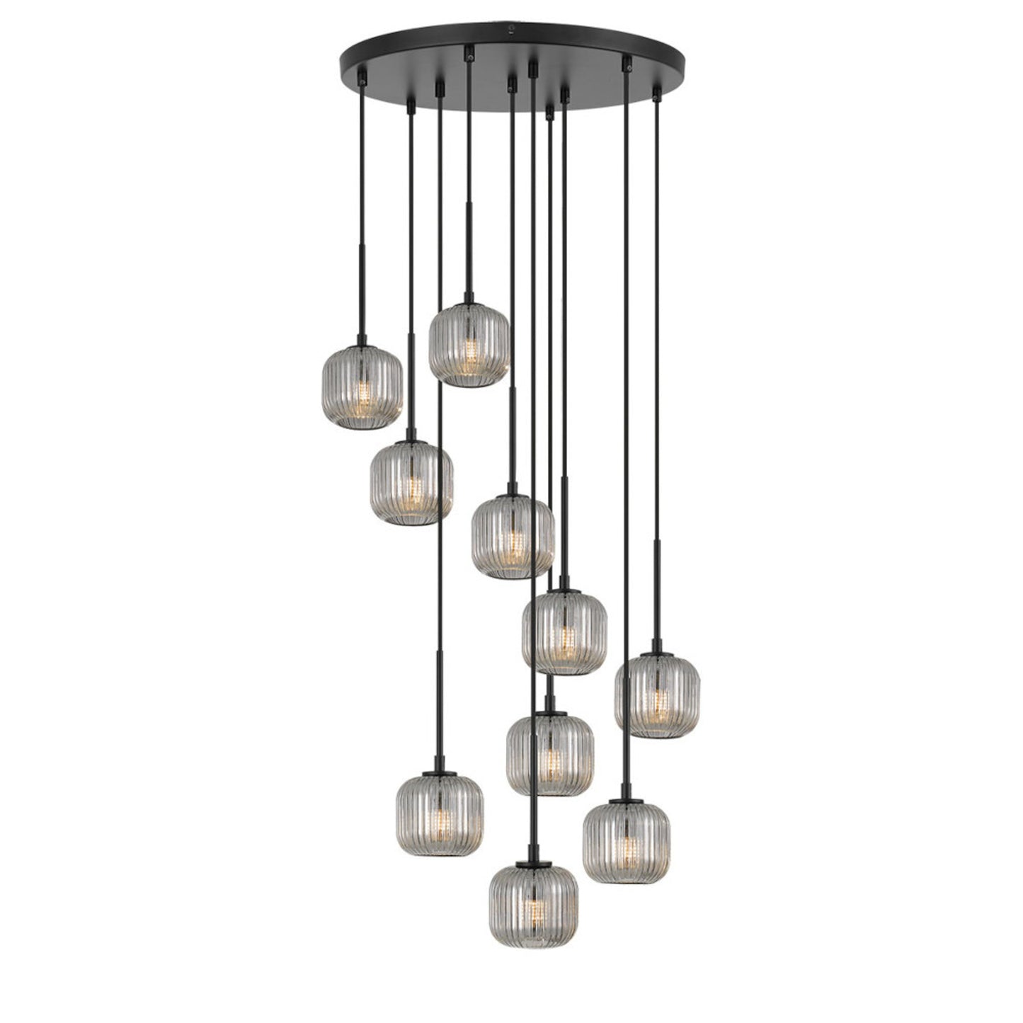 TFS 10 PENDANT 10*3wG9 NON-DIM D450 cab3.0 BLACK / SMOKE / 3000K